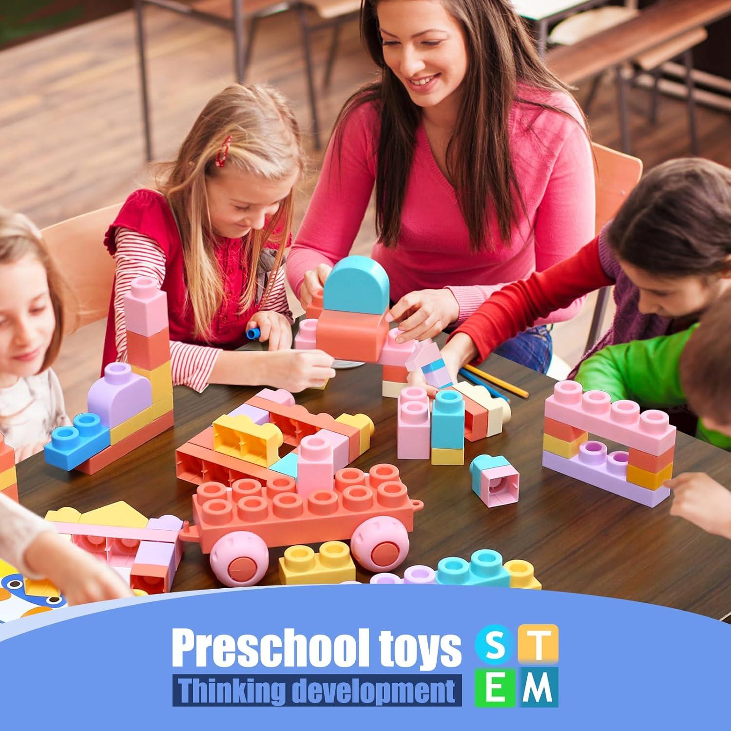 Juegos de Bloques Suaves Linxi 101 Piezas para Niños 18+ Meses