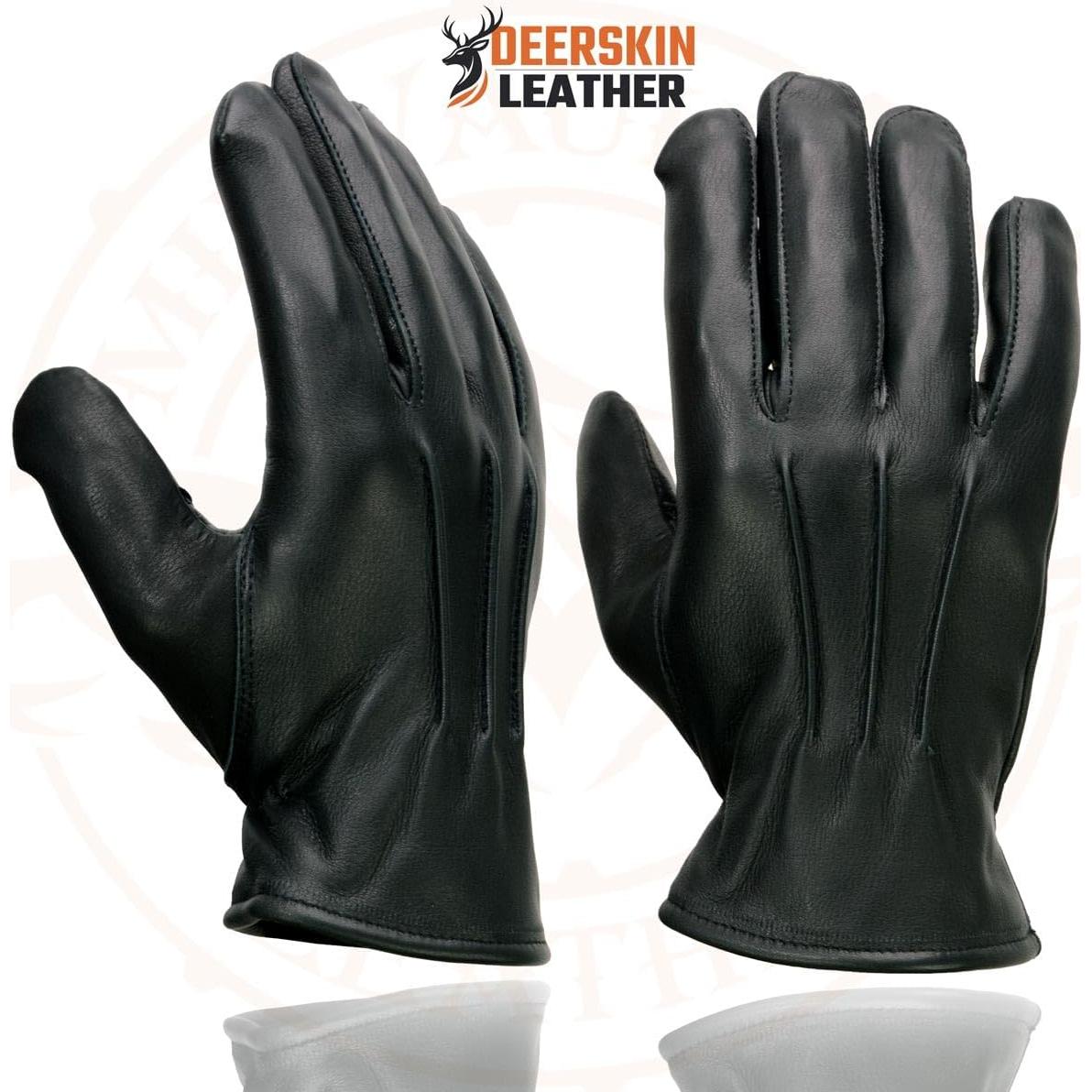 Guantes de motocicleta Milwaukee Leather SH865 de cuero negro