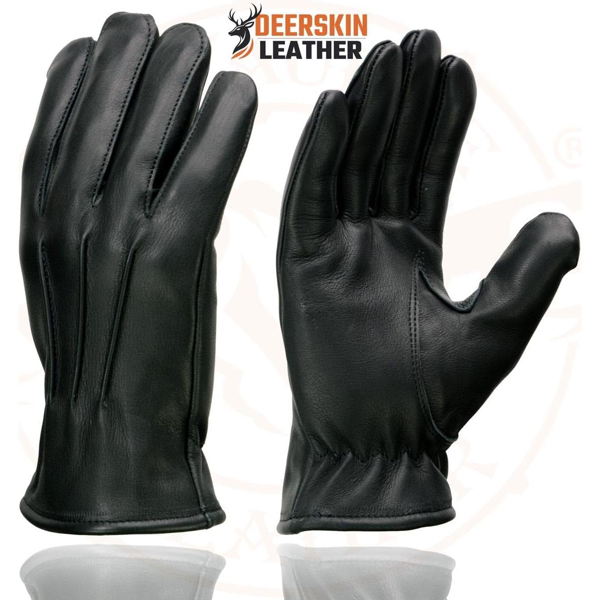 Guantes de motocicleta Milwaukee Leather SH865 de cuero negro