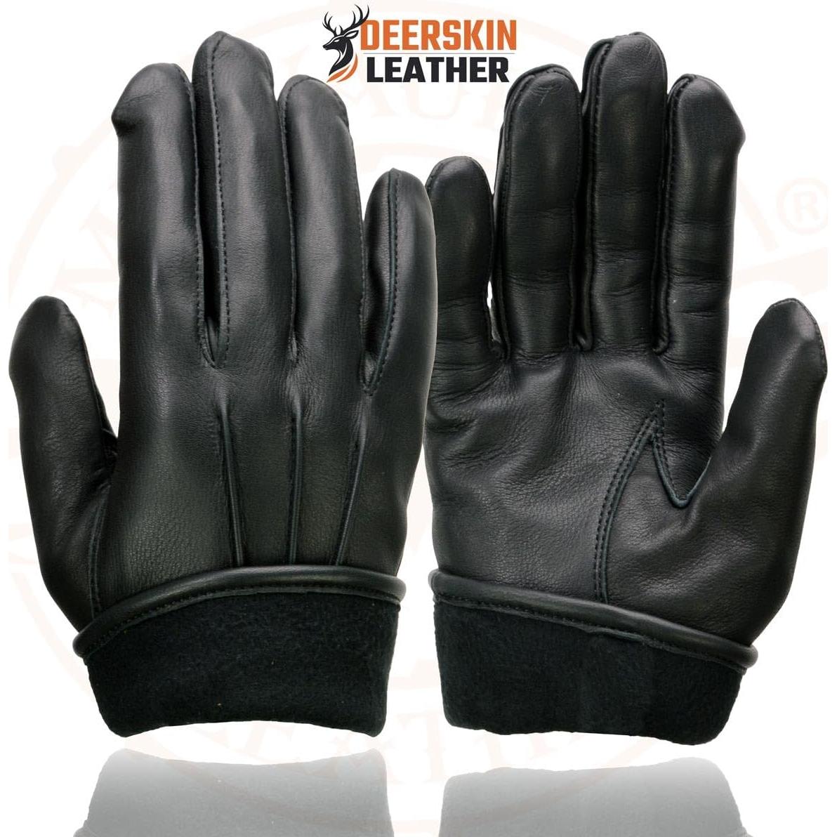 Guantes de motocicleta Milwaukee Leather SH865 de cuero negro