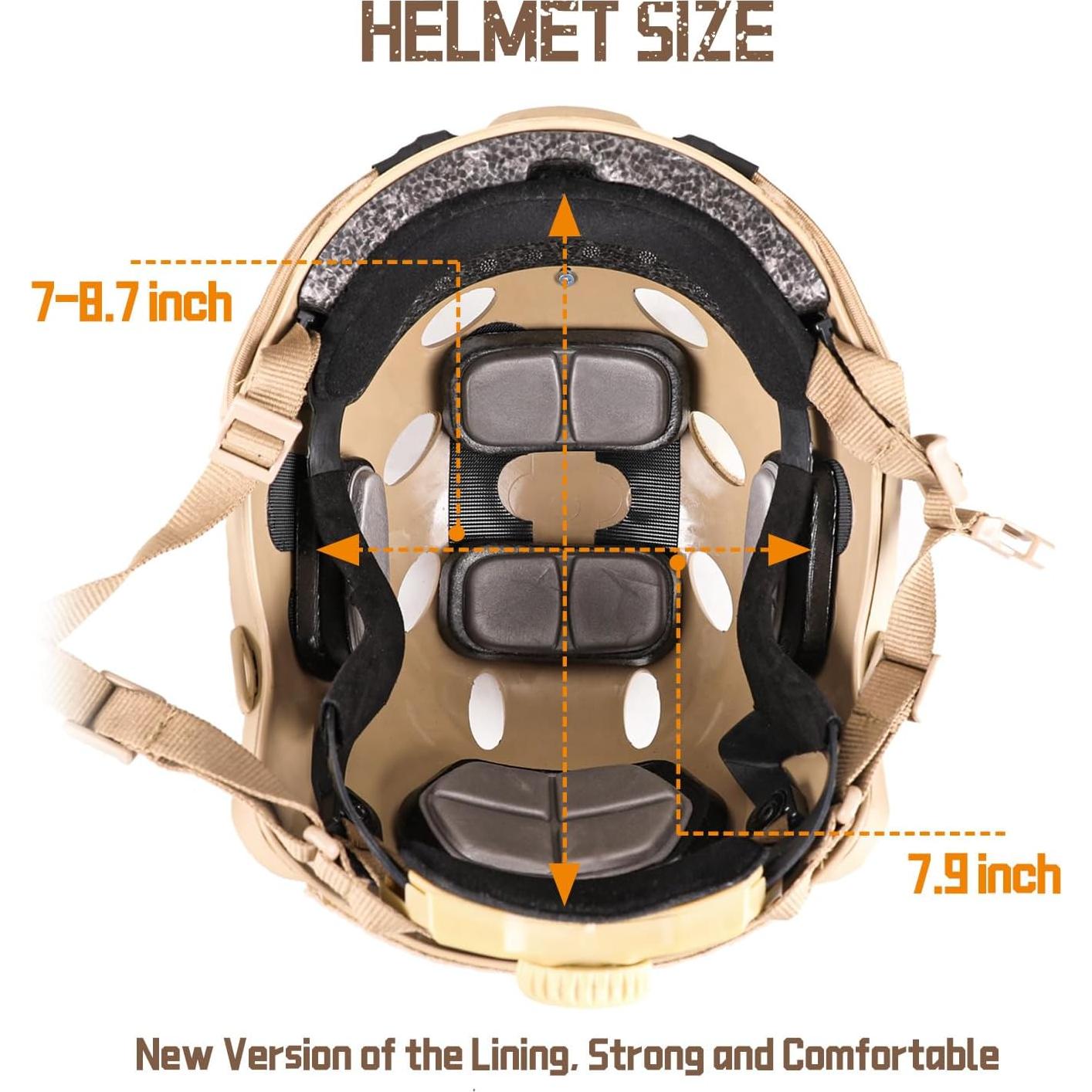 Casco Táctico Tumhuts TUM-001 Ajustable para Airsoft