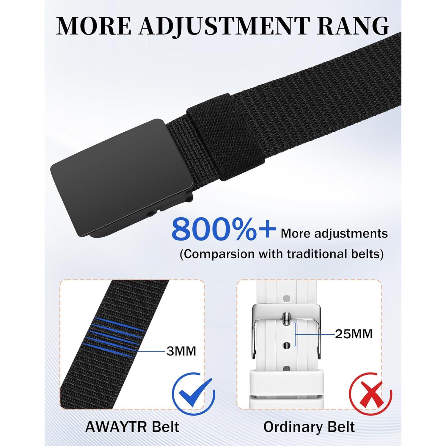 Cinturón de Nylon AWAYTR para Niños - Ajustable y Cómodo