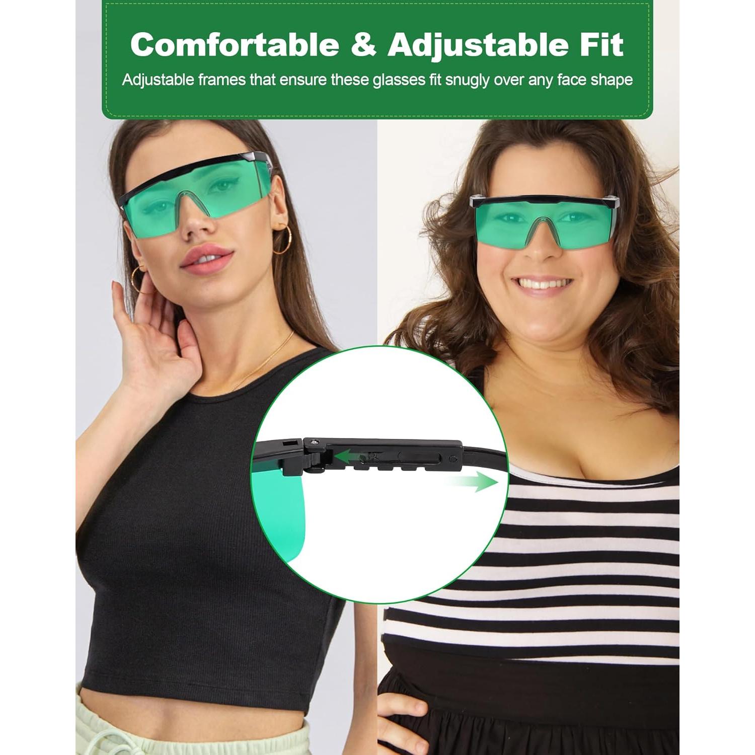 Gafas de Terapia de Luz Roja LIGHTMEUP Verde 3 Piezas