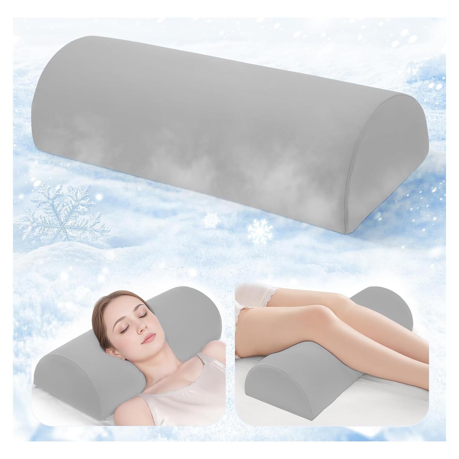 Almohada de Soporte para Rodilla Ruizman - Espuma Viscoelástica con Funda Refrigerante
