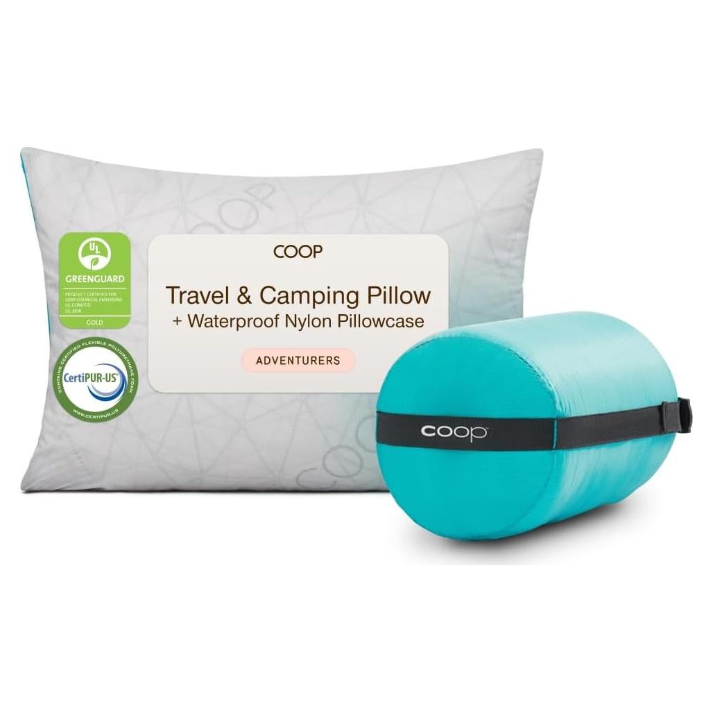 Almohada de Viaje Ajustable Coop Home Goods Gris 48x33 cm