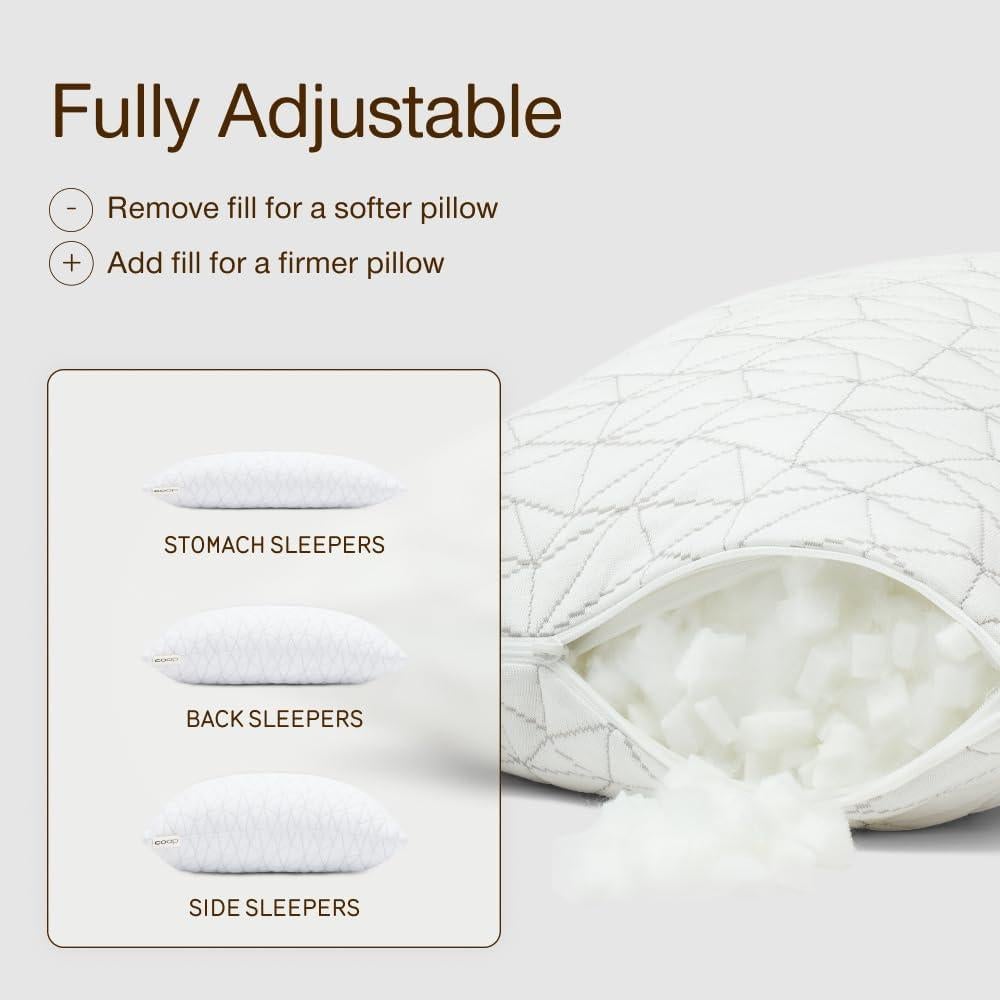 Almohada de Viaje Ajustable Coop Home Goods Gris 48x33 cm