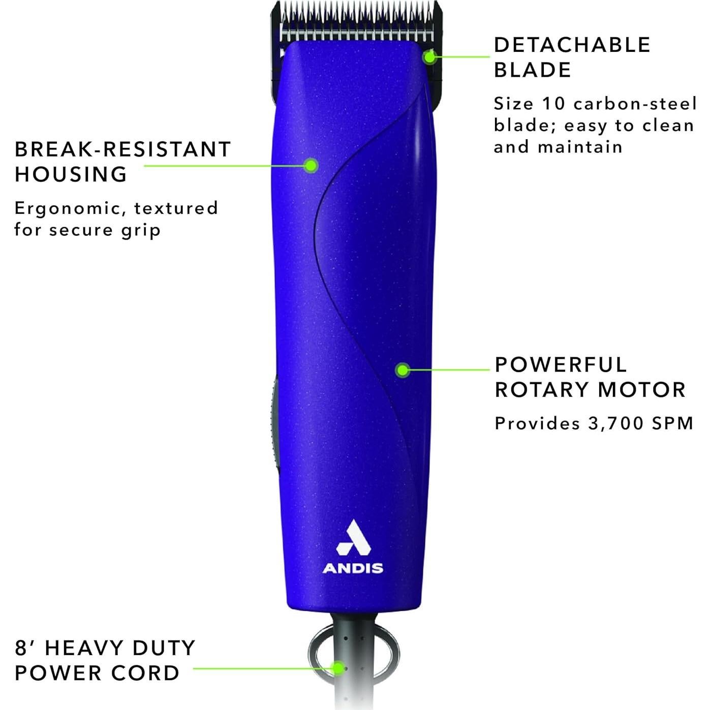 Cortadora de Pelo para Perros Andis 24820 EasyClip 7 Piezas