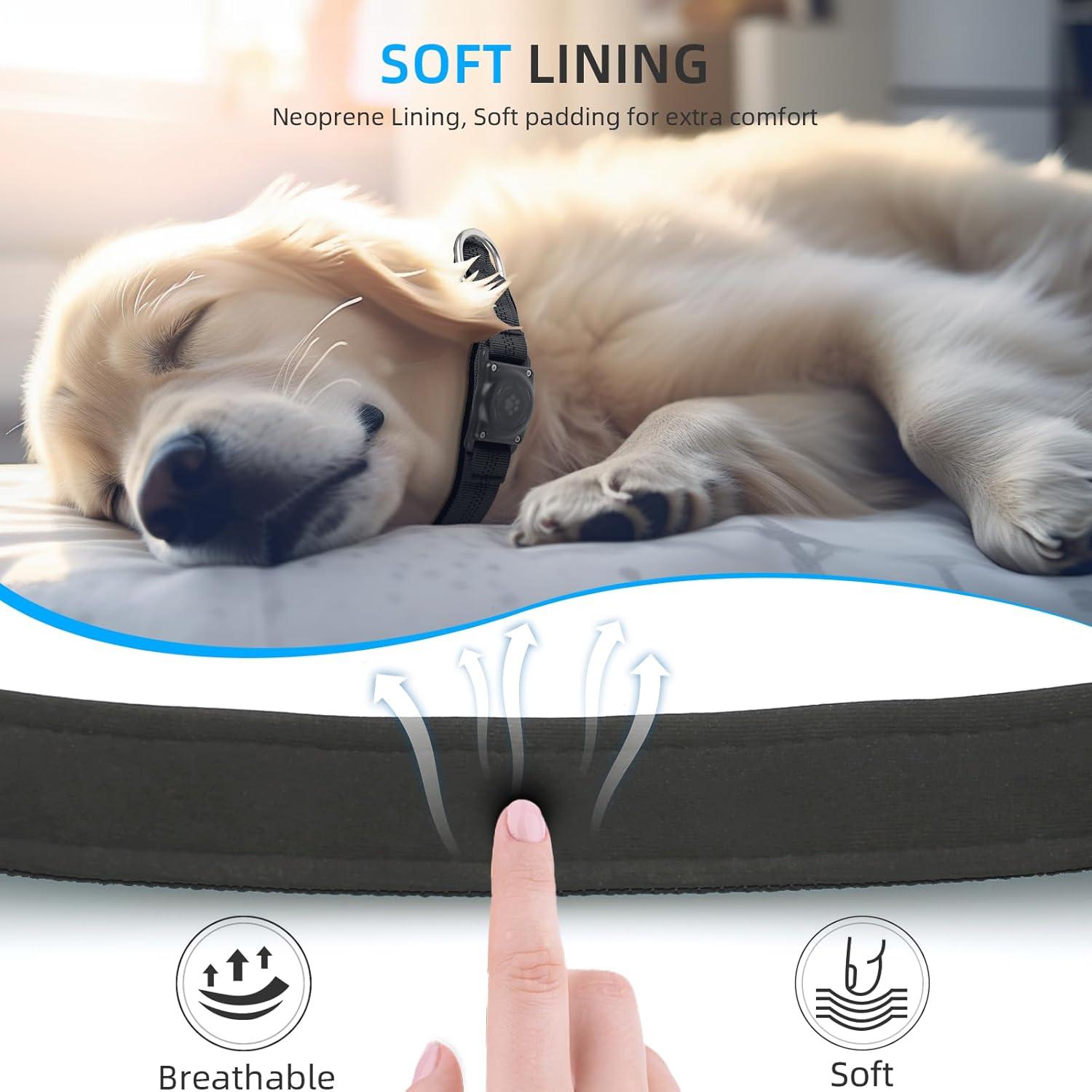 Collar para Perro Furrigo con AirTag Integrado Negro XS