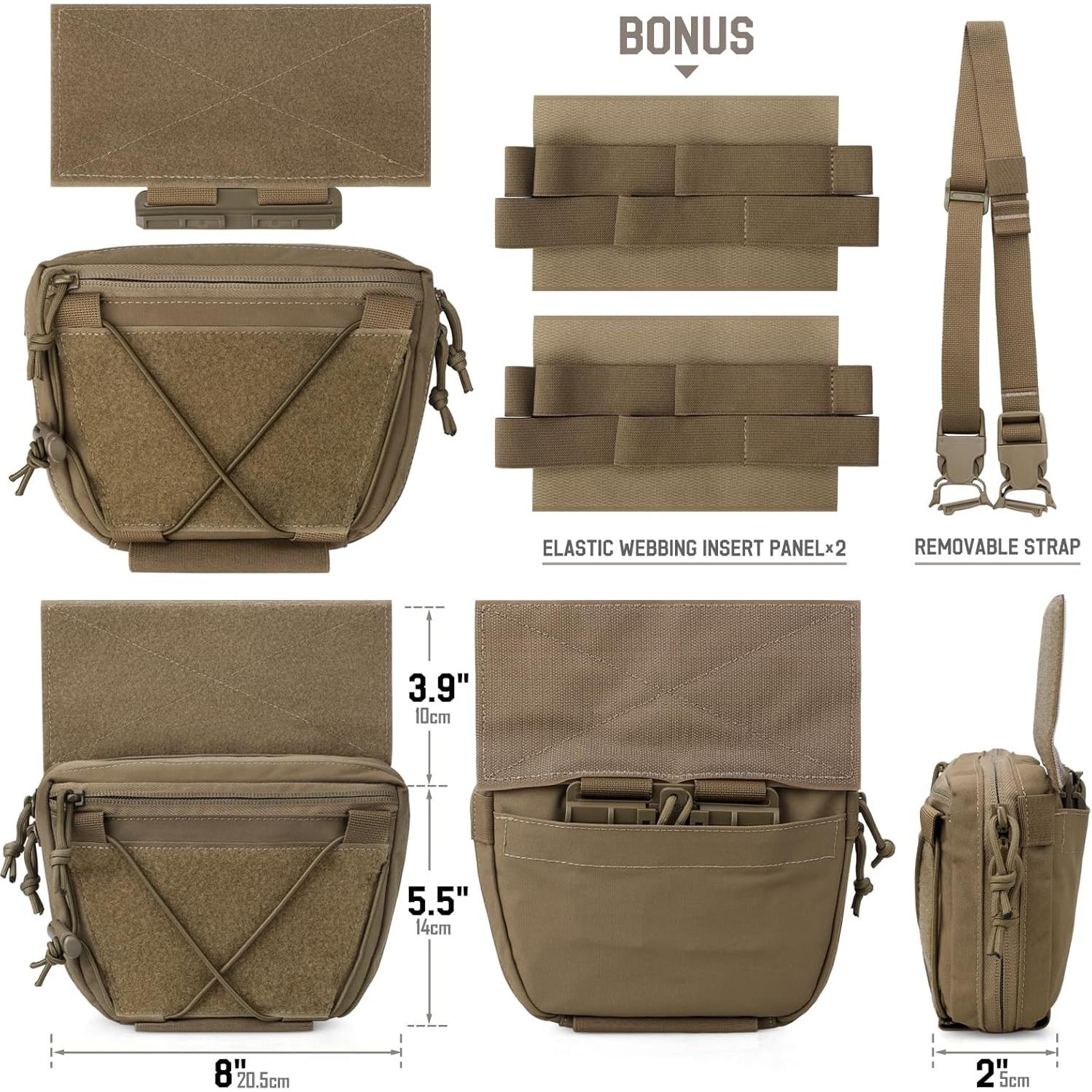 Bolsa Dangler Táctica WYNEX para Portaplacas 20.5x14x5 cm