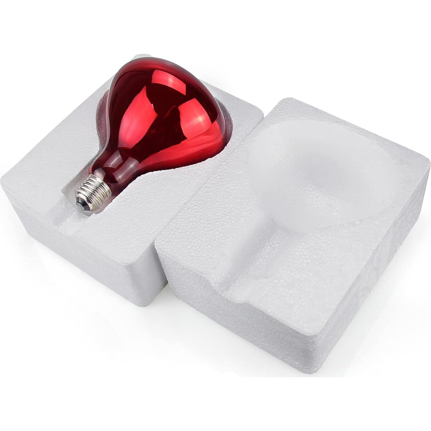 Bombilla de Calor Incandescente 150W E26 Luz Roja Terapia