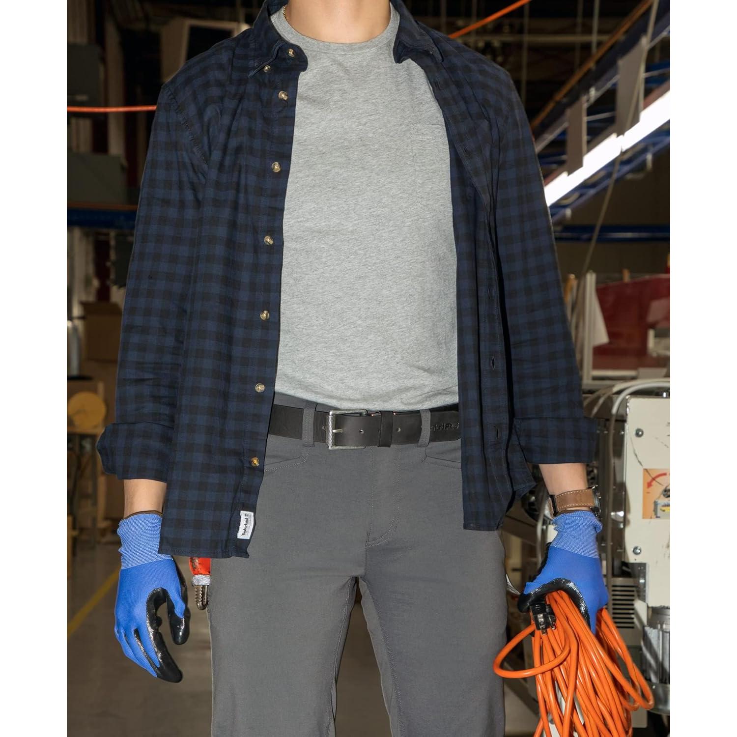 Cinturón de trabajo de cuero Timberland PRO 40 mm negro