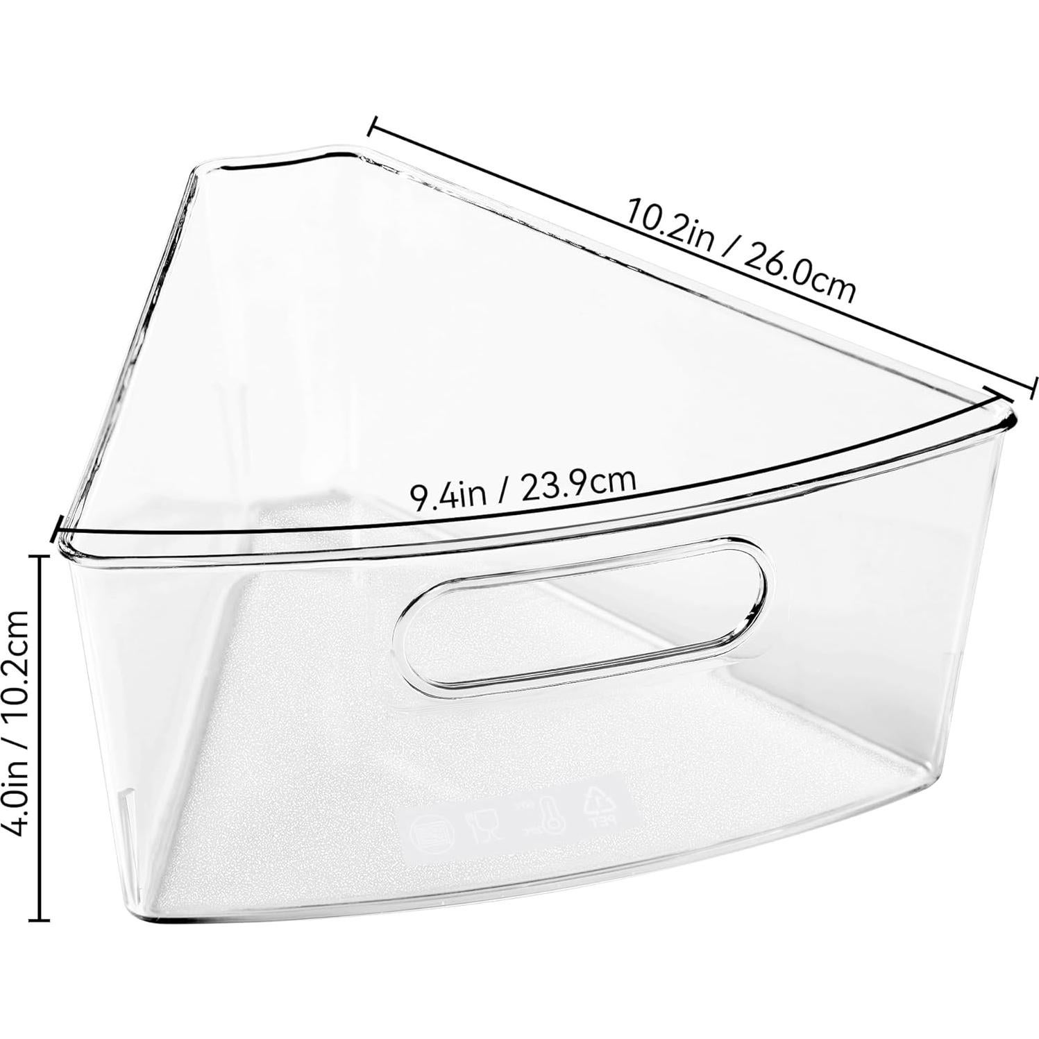 Conjunto de Organizadores Oubonun Lazy Susan 4 Piezas 25.9x23.9 cm