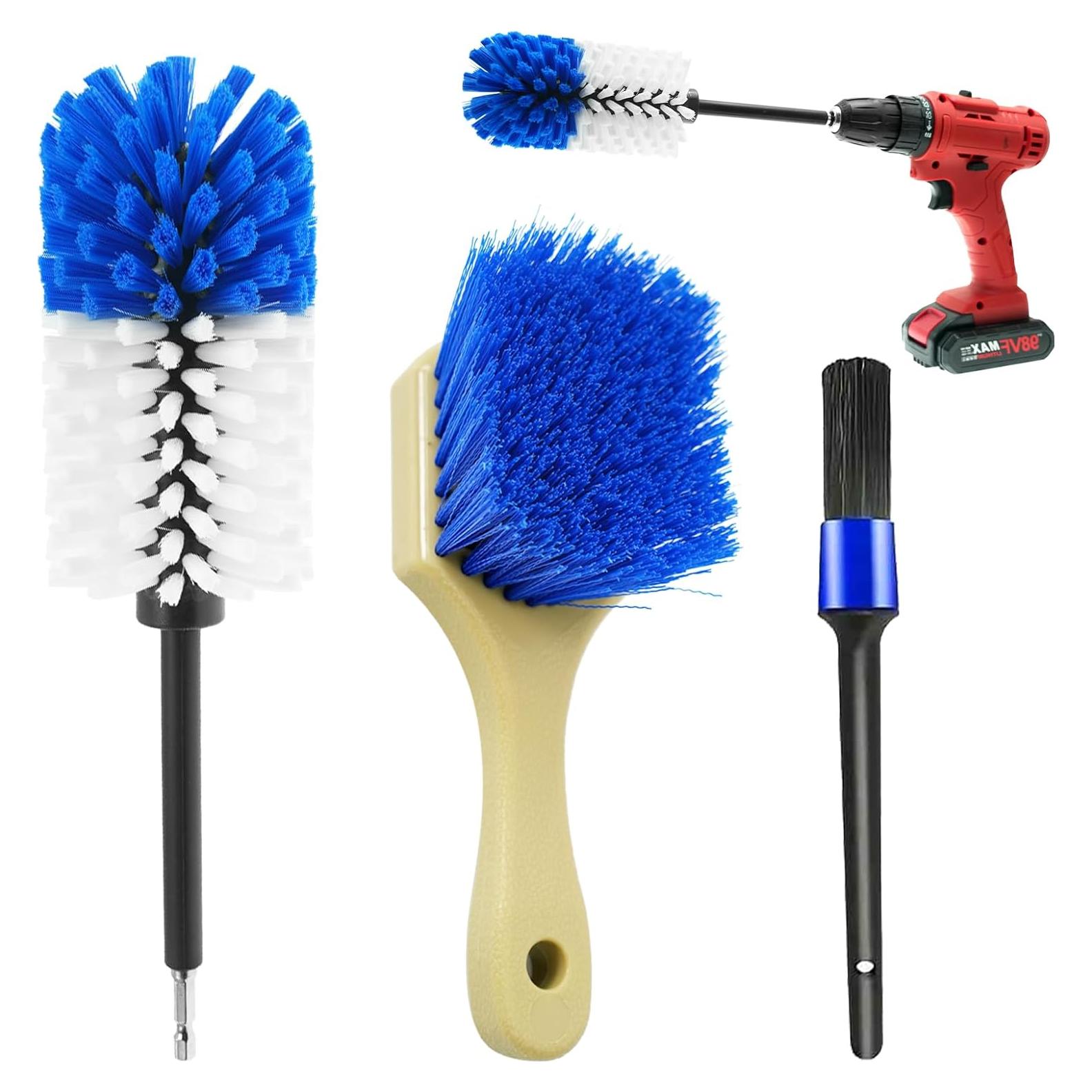 Kit de Cepillos de Limpieza de Ruedas ETOUPA - 3 Unidades