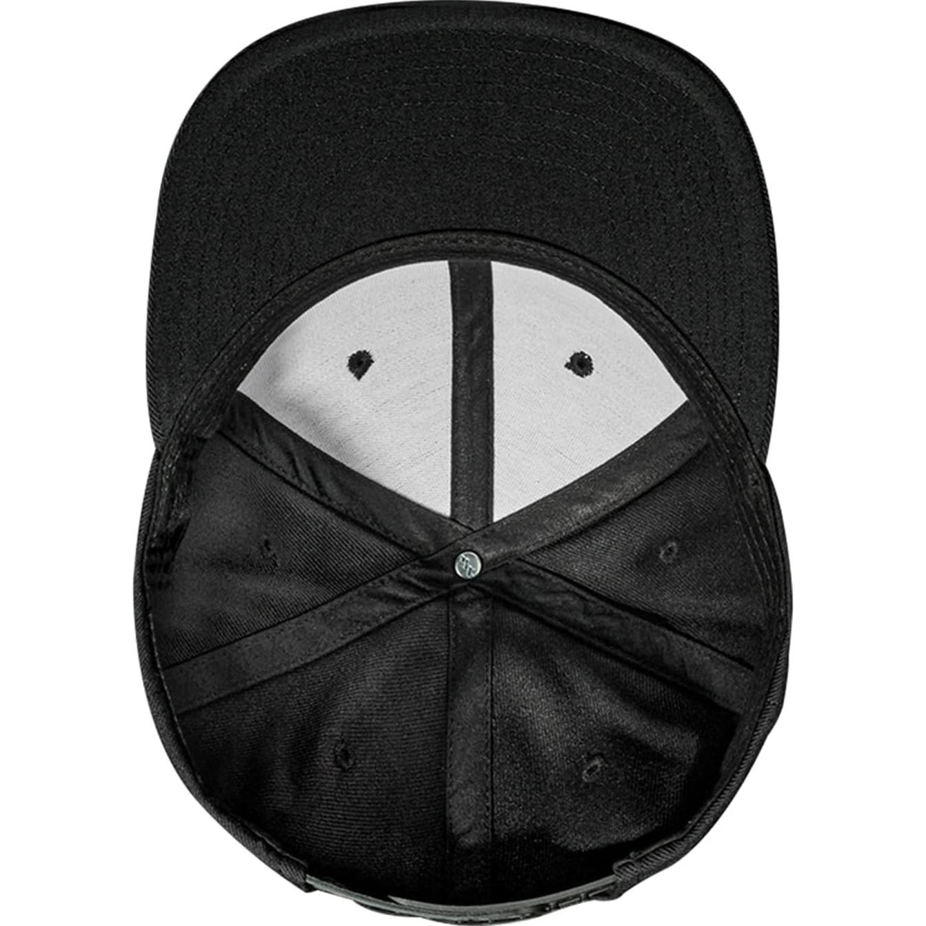 Gorra Snapback Negra Ajustable Skull para Hombres