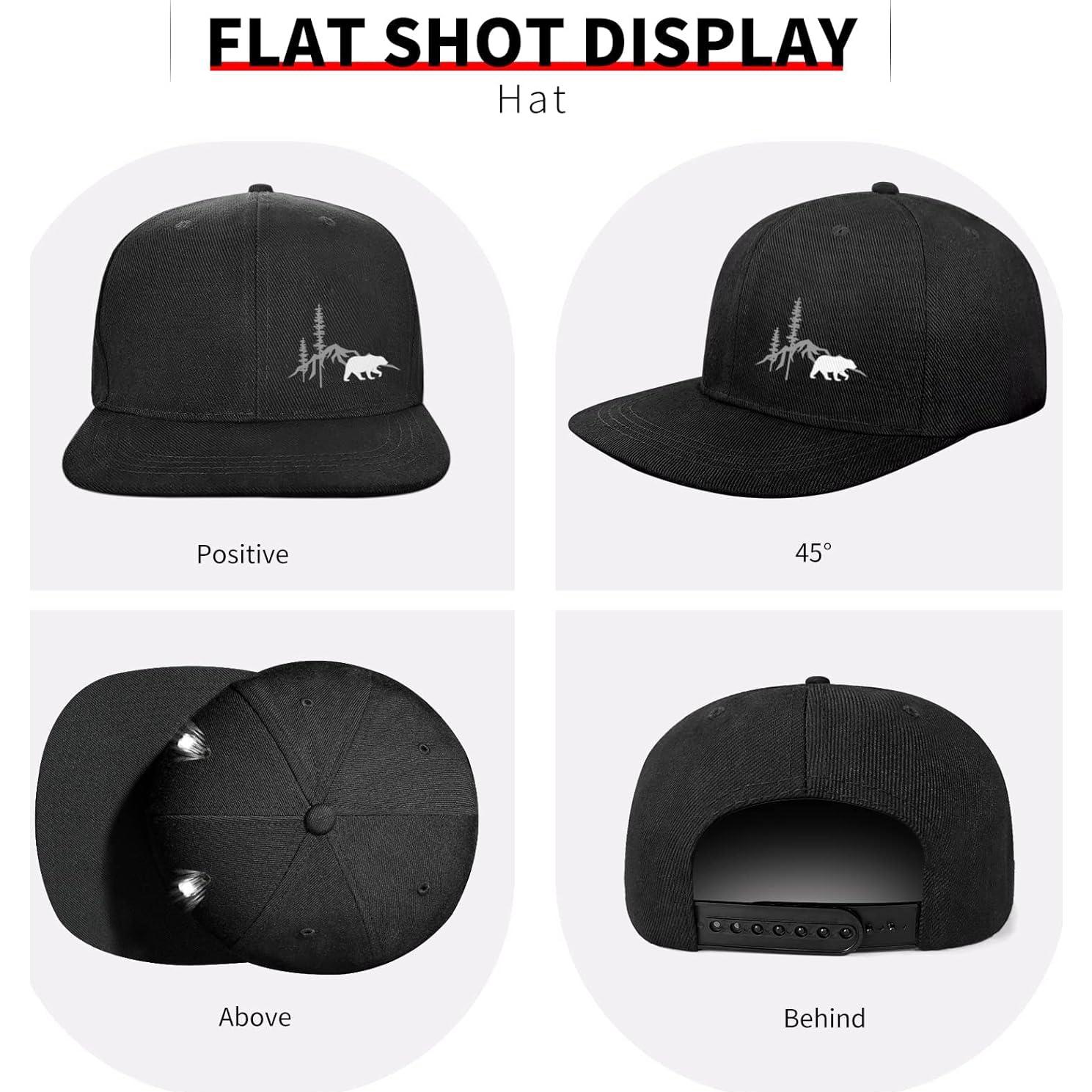 Gorra Snapback Negra Ajustable Skull para Hombres