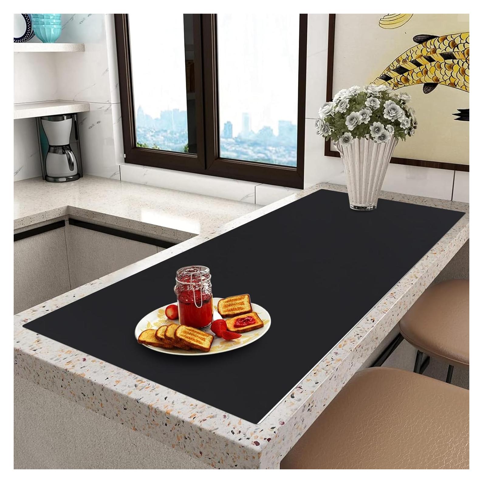 Alfombrilla de Silicona Extra Grande InfiOne 120x48 cm Negra
