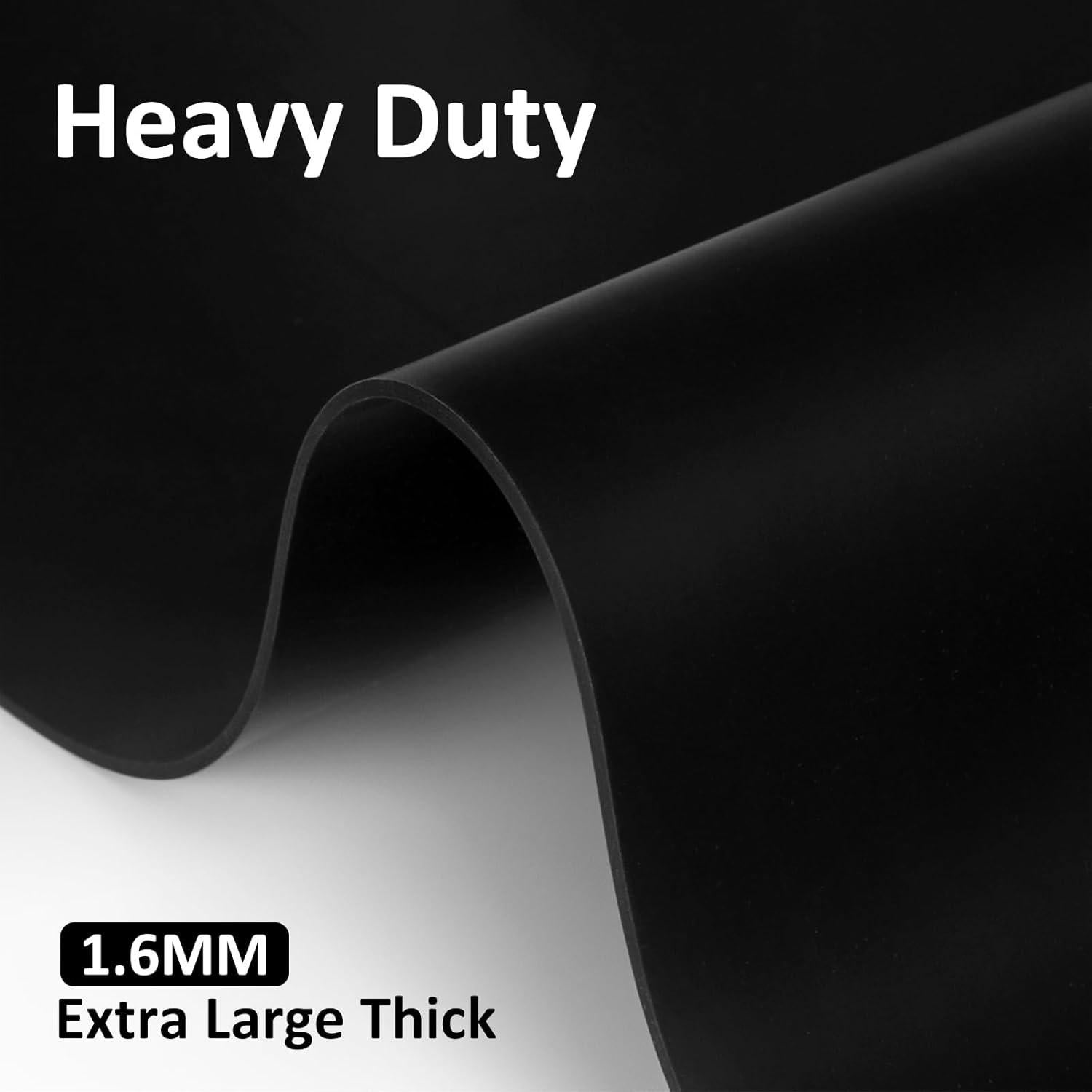 Alfombrilla de Silicona Extra Grande InfiOne 120x48 cm Negra