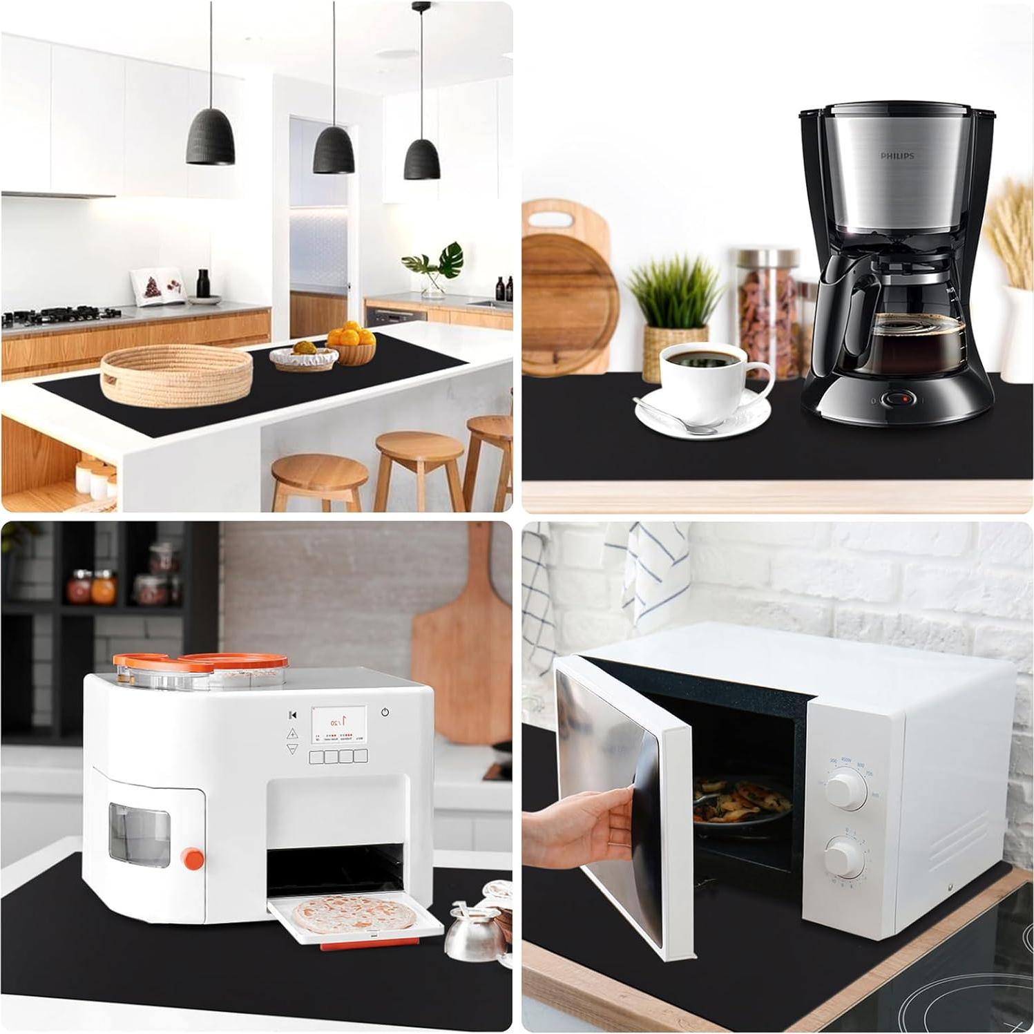 Alfombrilla de Silicona Extra Grande InfiOne 120x48 cm Negra