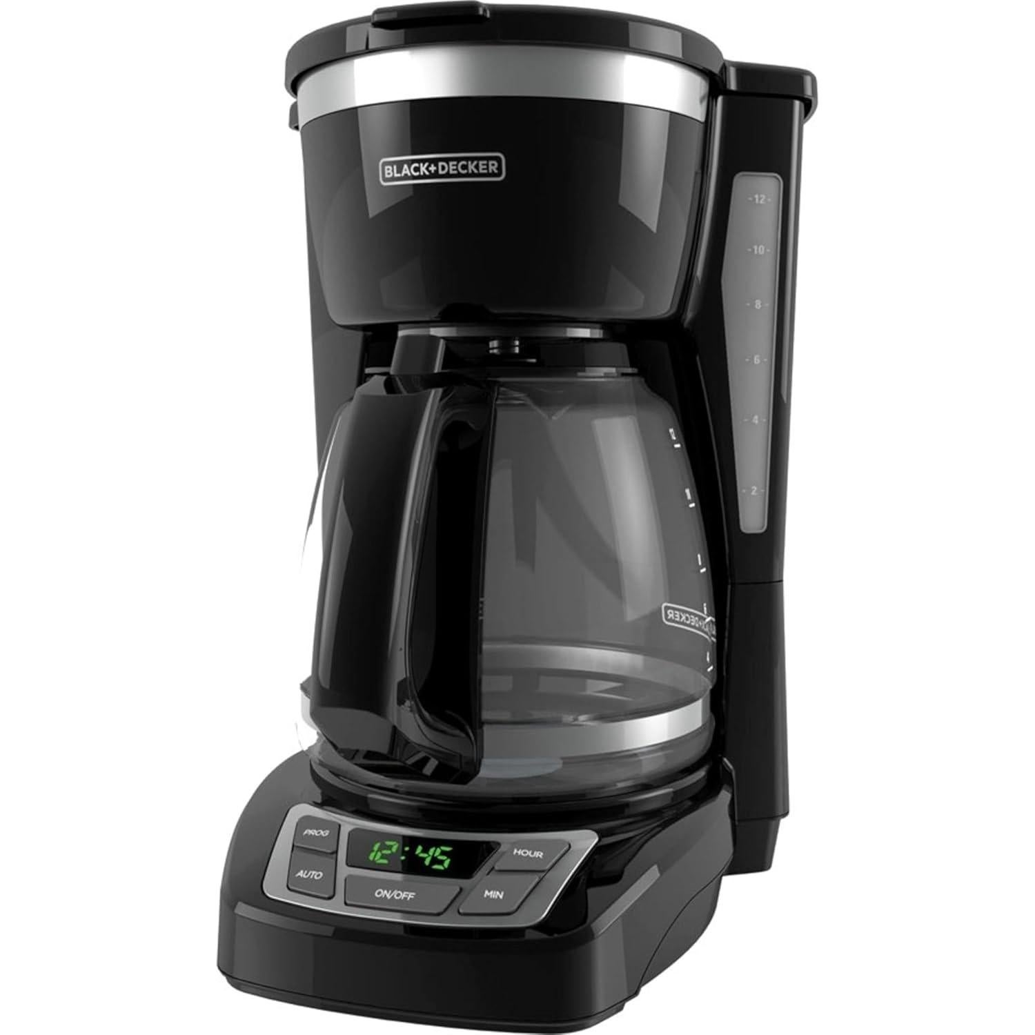 Cafetera Digital BLACK+DECKER 12 Tazas Programable Negra