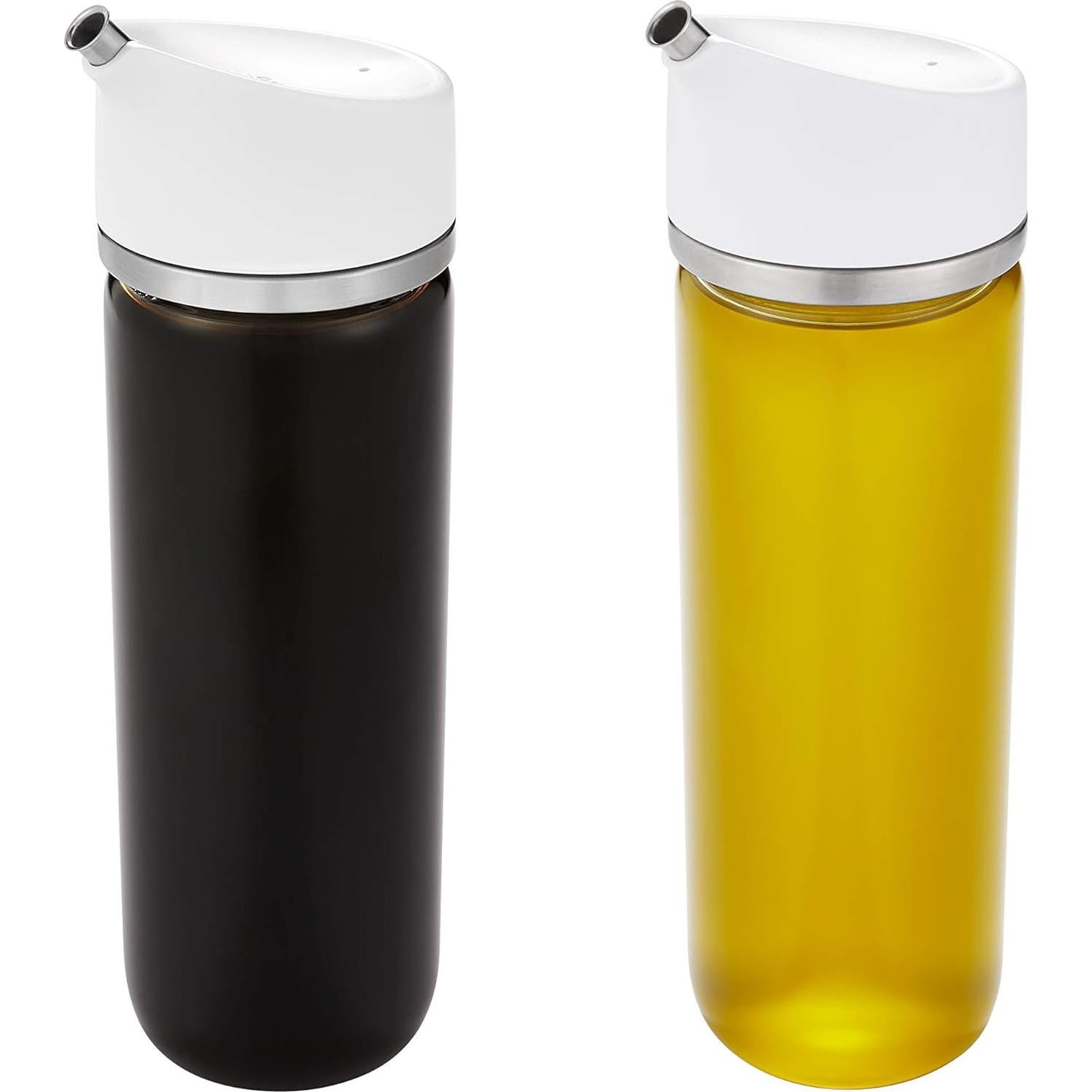 OXO Good Grips Precision Pour Glass Dispenser Set & Good Grips Stainless Steel Soap Dispenser