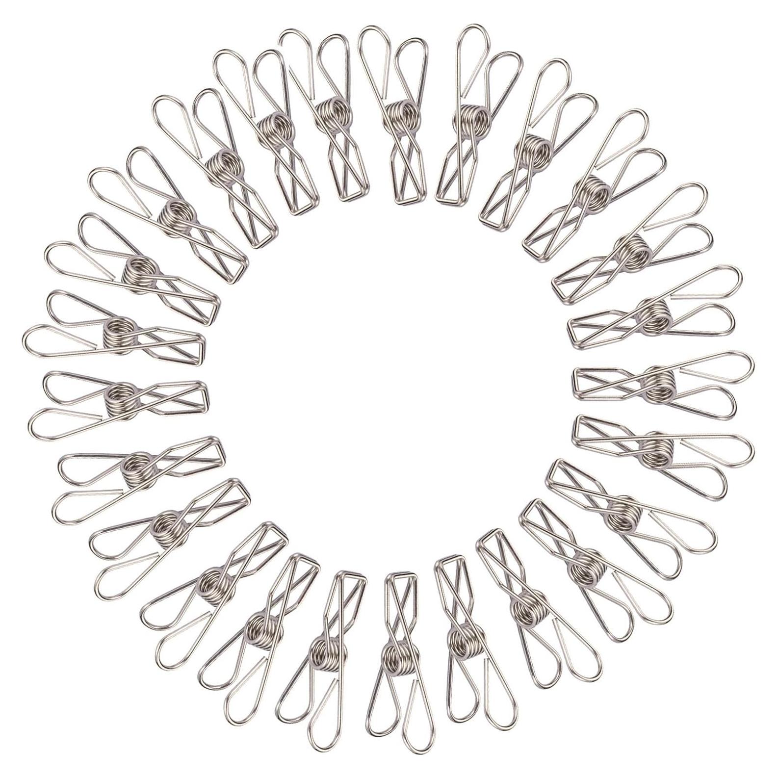 Clips de Acero Inoxidable YIKANGHENG 40 Pcs 4.3 cm