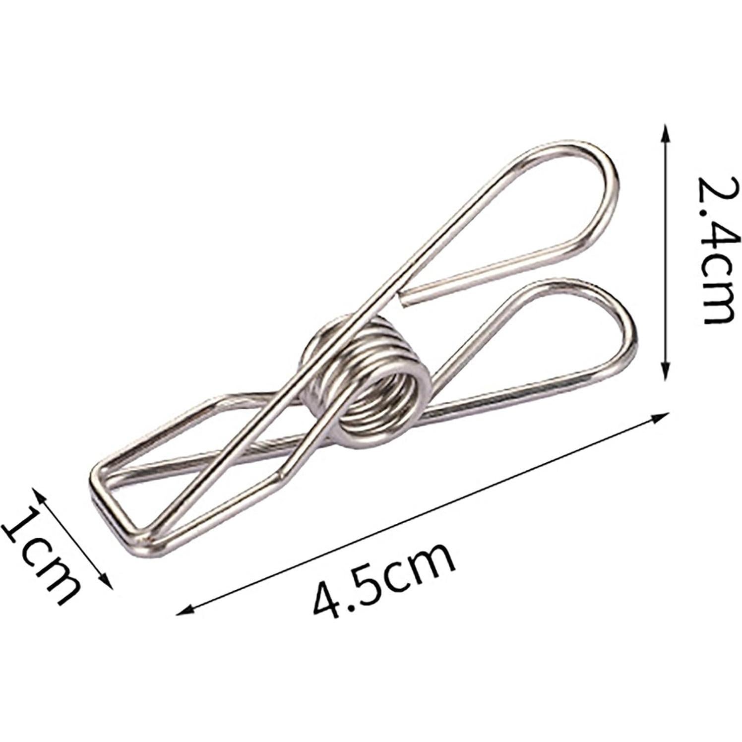 Clips de Acero Inoxidable YIKANGHENG 40 Pcs 4.3 cm