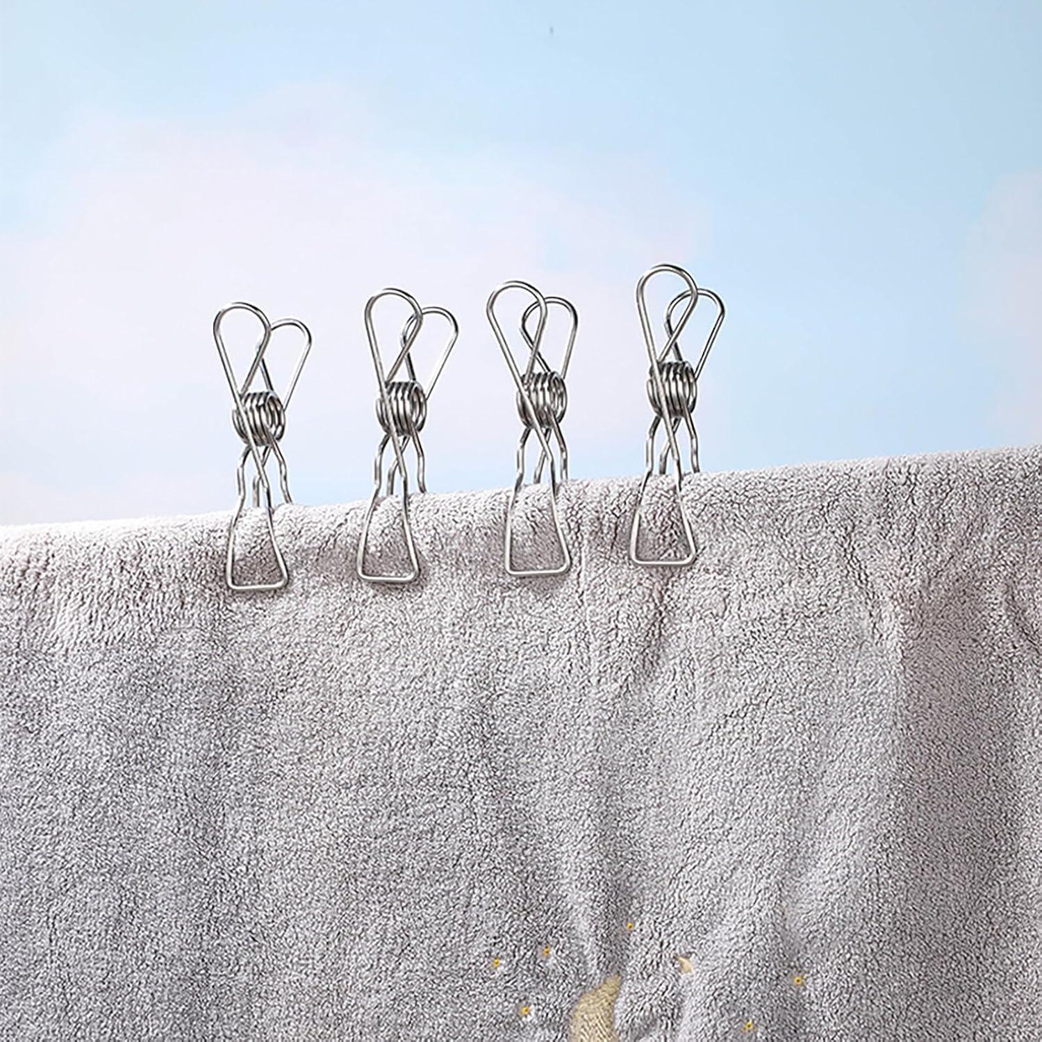 Clips de Acero Inoxidable YIKANGHENG 40 Pcs 4.3 cm