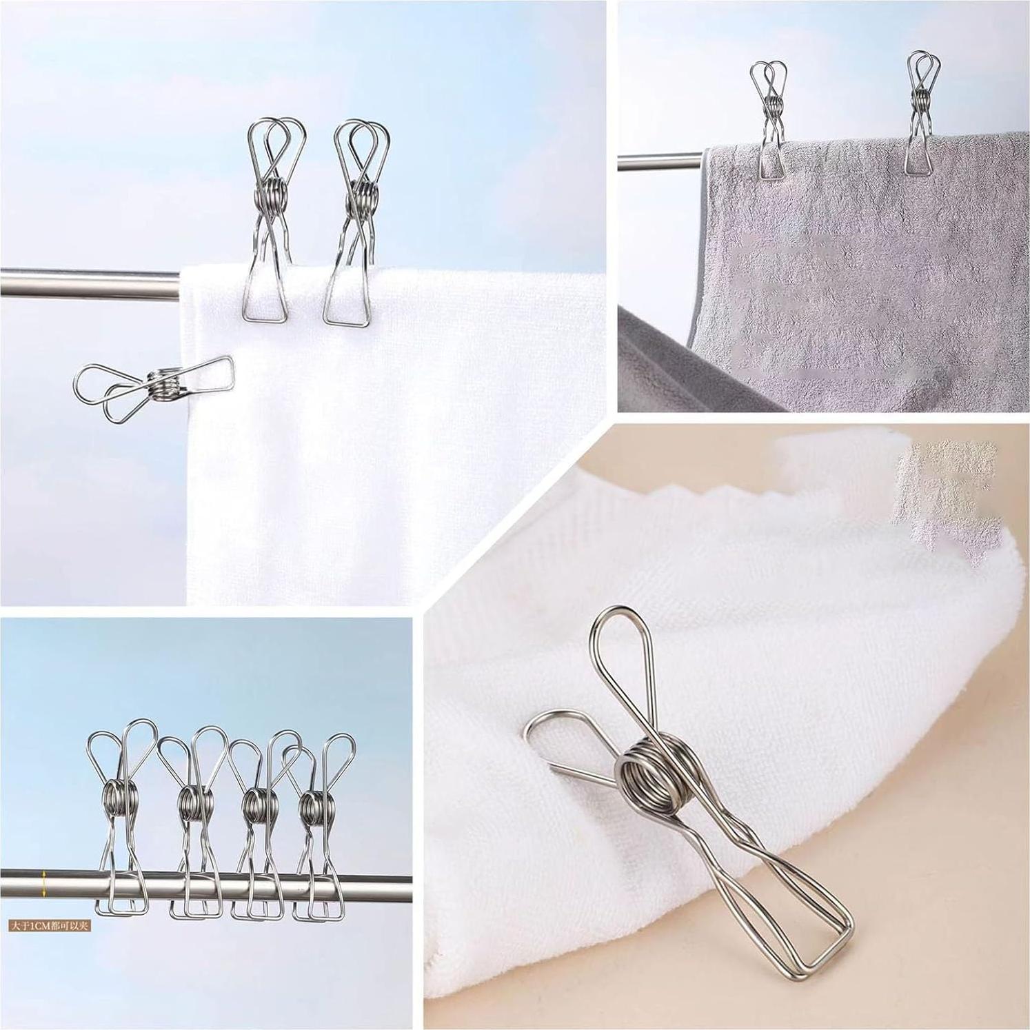 Clips de Acero Inoxidable YIKANGHENG 40 Pcs 4.3 cm