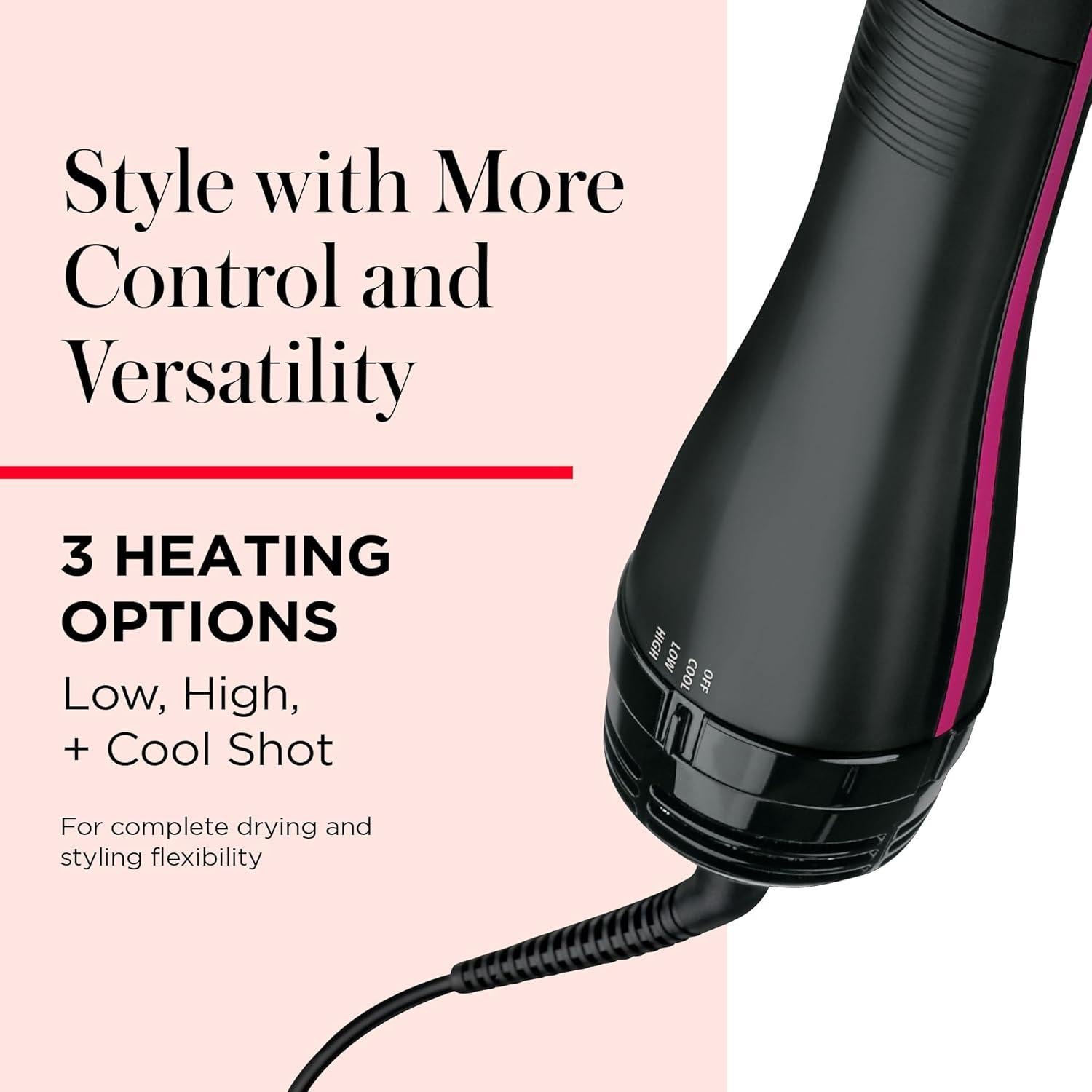 Cepillo Secador y Estilizador One-Step REVLON Negro 1100W