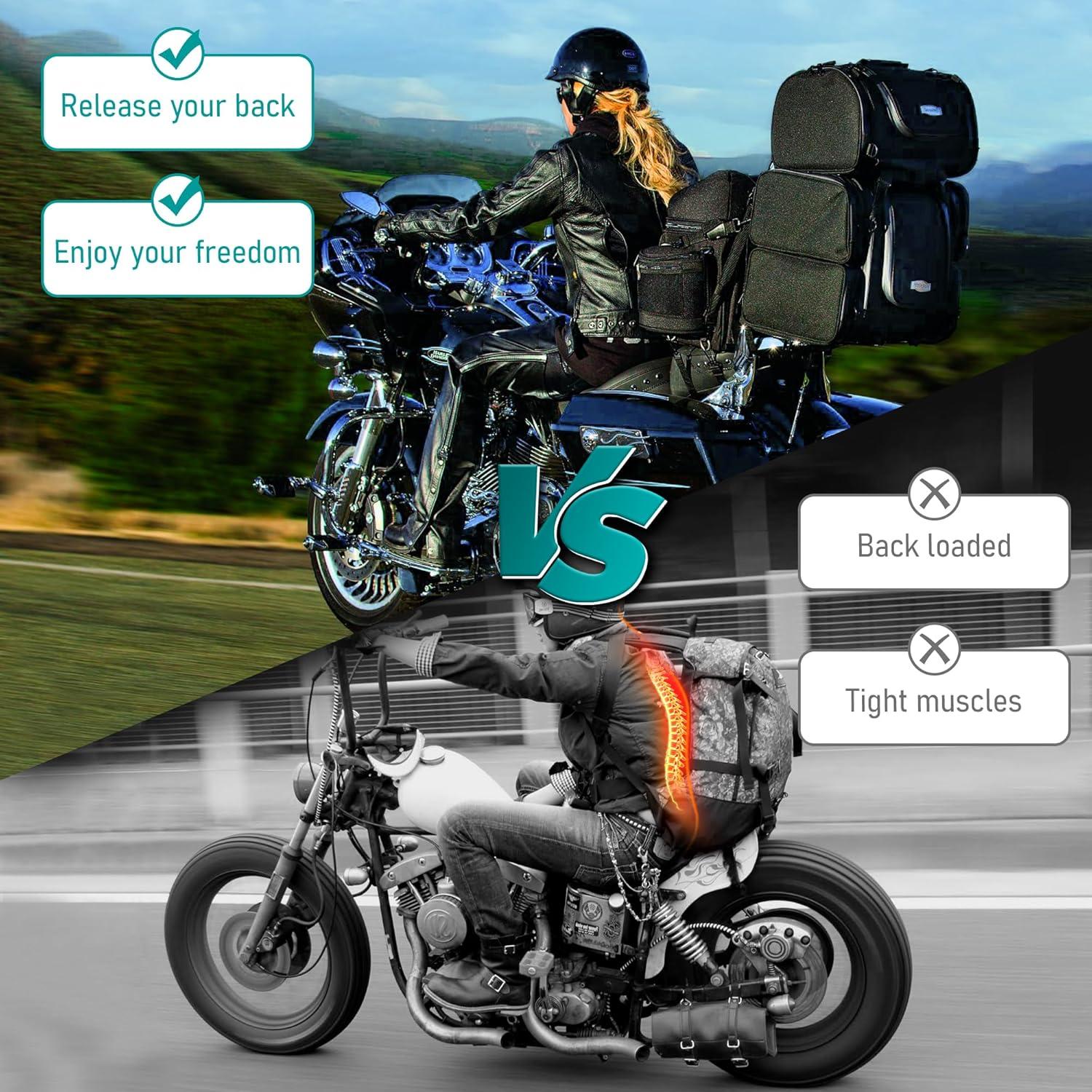 Soporte de Equipaje Desmontable MoKitDora para Harley Touring 2009+