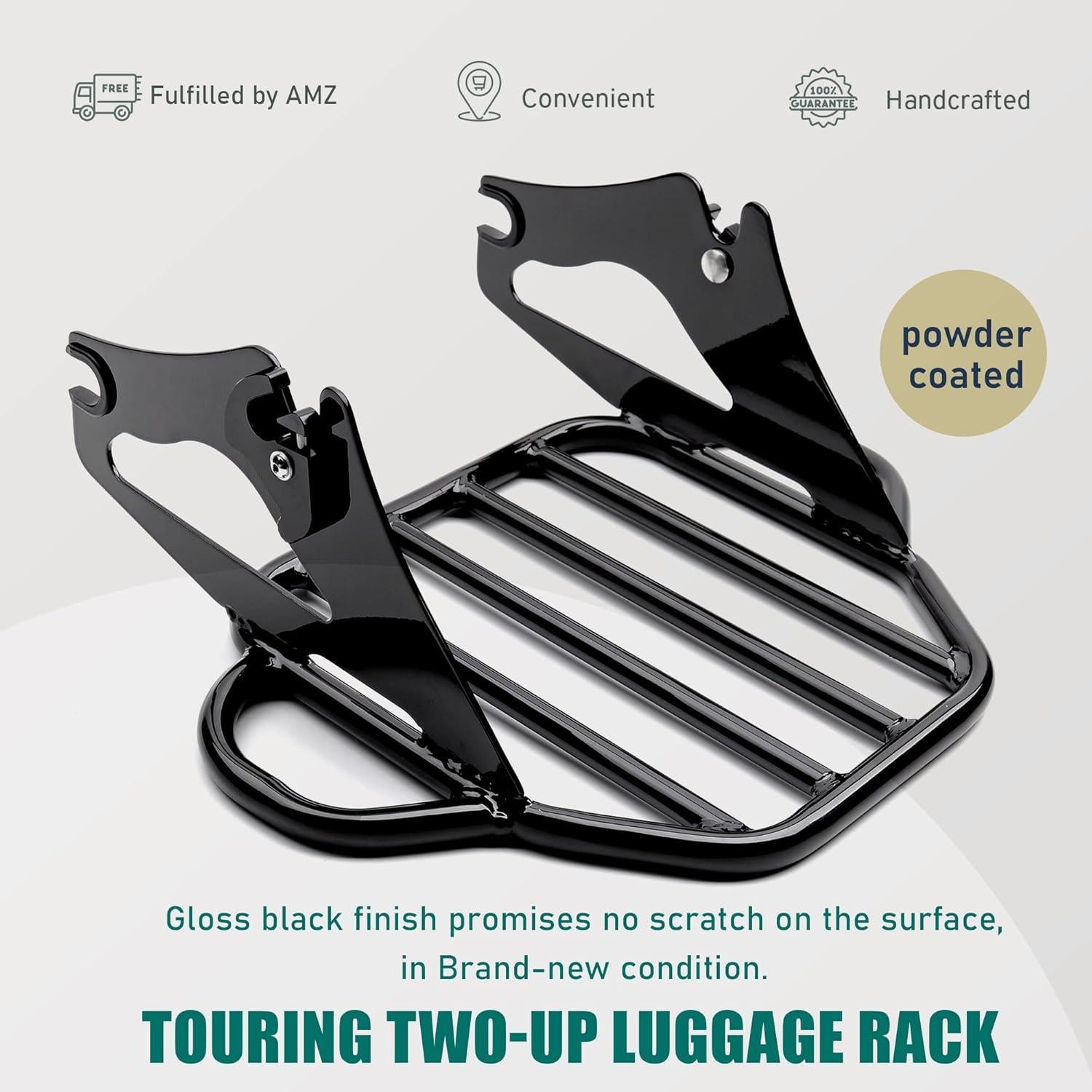 Soporte de Equipaje Desmontable MoKitDora para Harley Touring 2009+