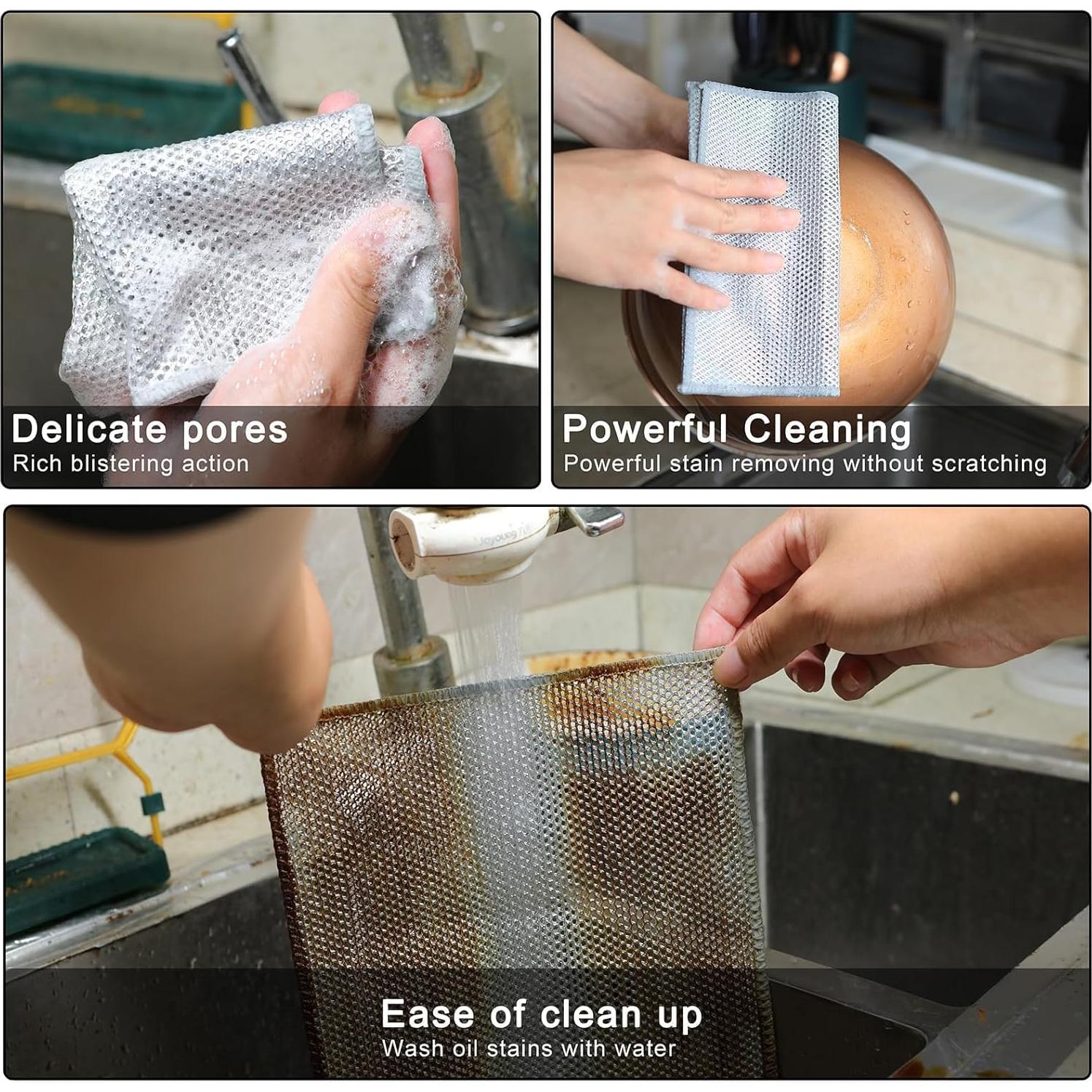 Trapo de Lavado de Platos Zpallmeo 10 Unidades Sin Rayones