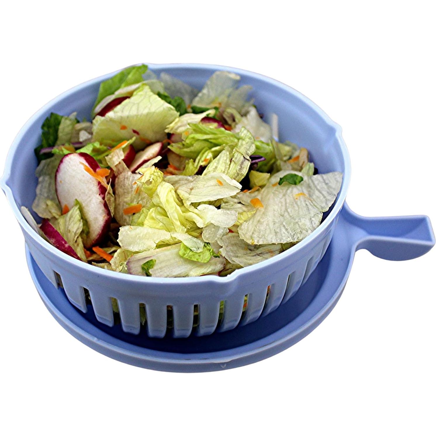 Cortador de Ensalada Multifuncional Dependable 22.2x18.4cm Azul