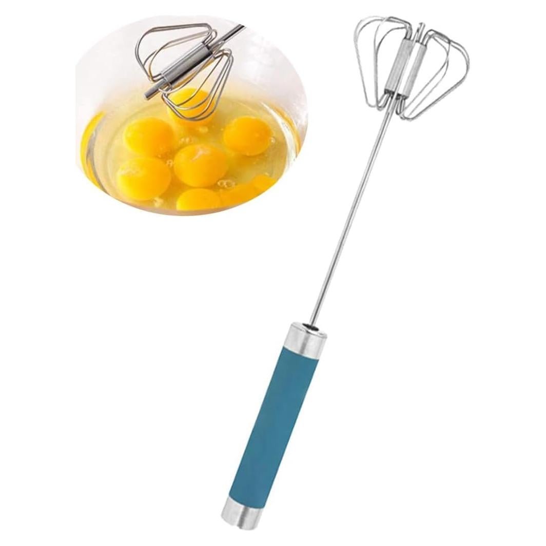 Batidor Semiautomático de Acero Inoxidable Mkzruulf 32CM Azul