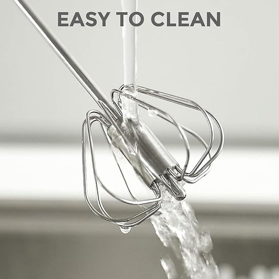 Batidor Semiautomático de Acero Inoxidable Mkzruulf 32CM Azul