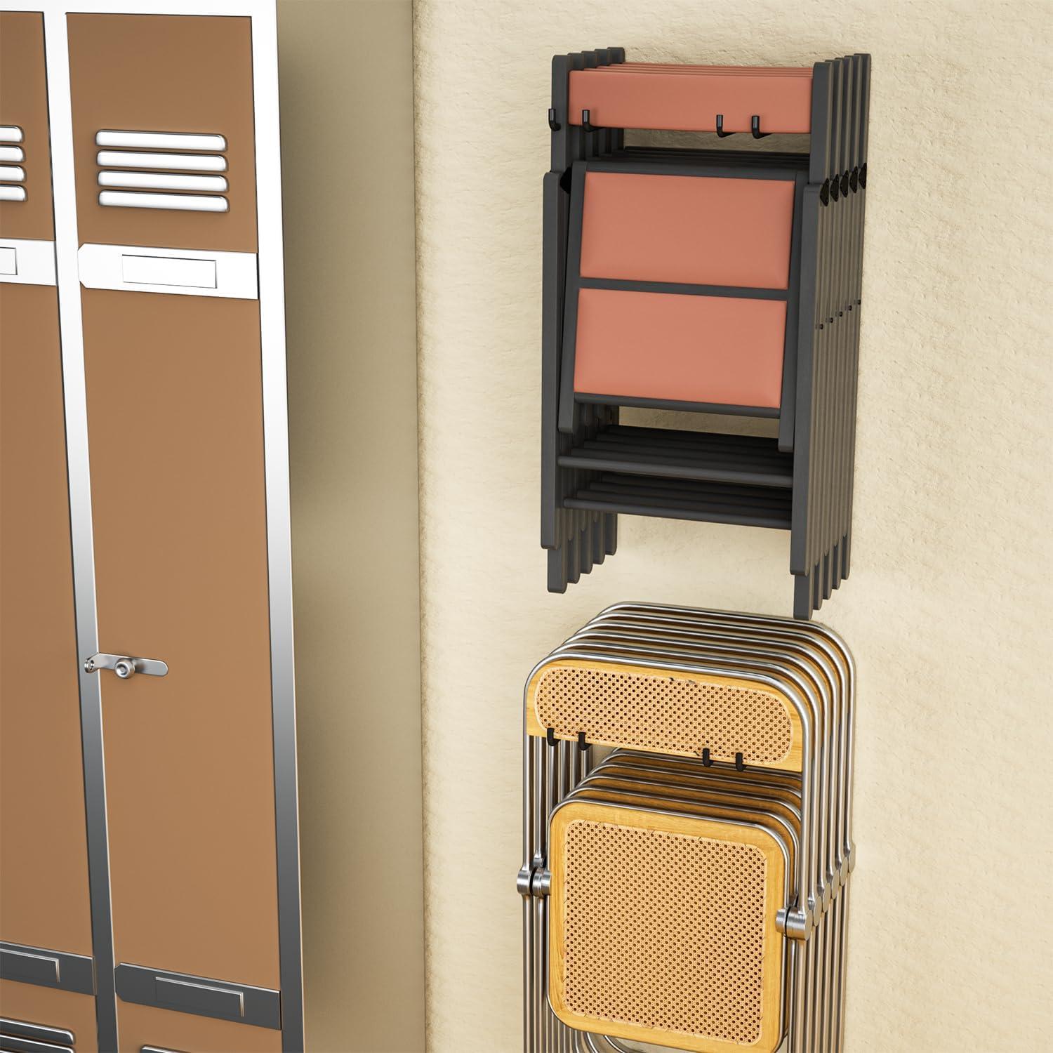 Soporte Pared para Sillas Plegables YYR - 2 Ganchos 240 kg