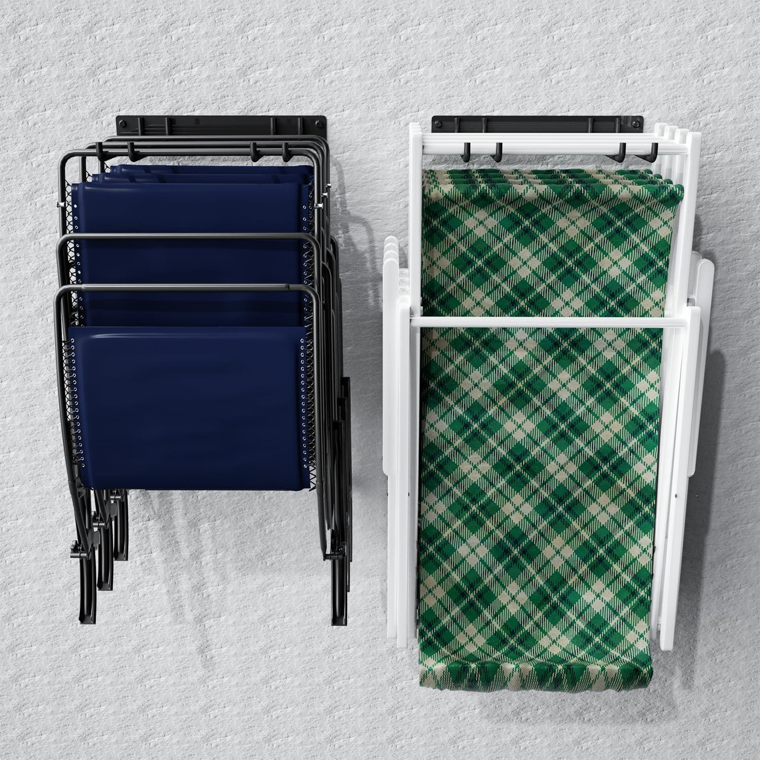 Soporte Pared para Sillas Plegables YYR - 2 Ganchos 240 kg