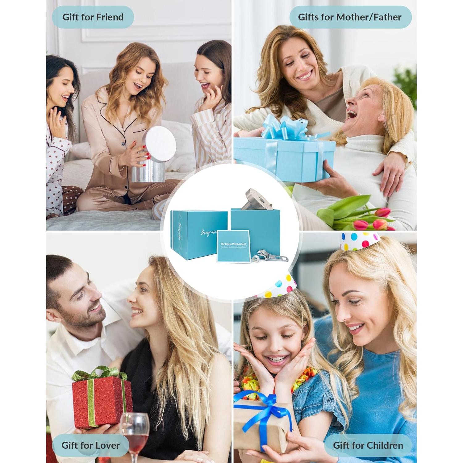 Cabezal de Ducha Filtrado SANYCASA KDF-55 3 Modos 9.5 L/min