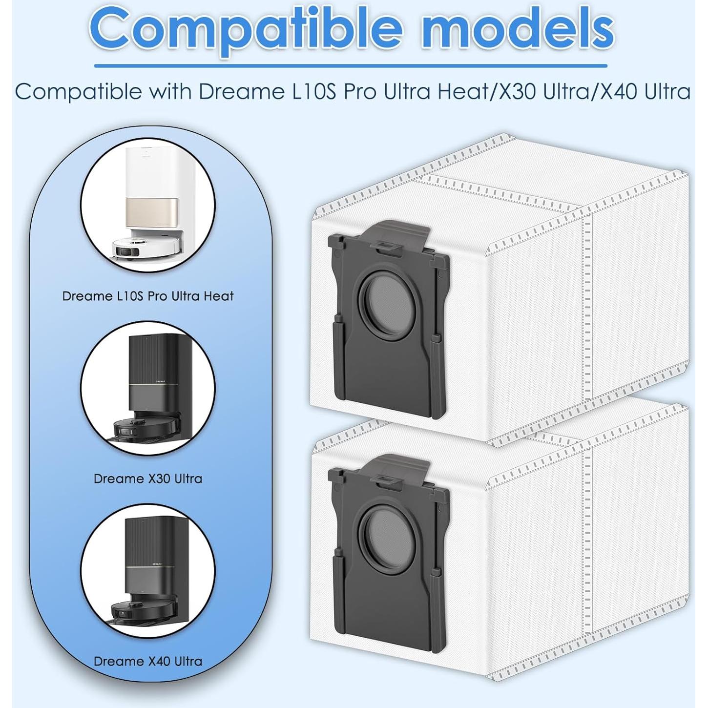 Paquete de 12 Bolsas de Polvo COWINORY para Dreame L10s Ultra