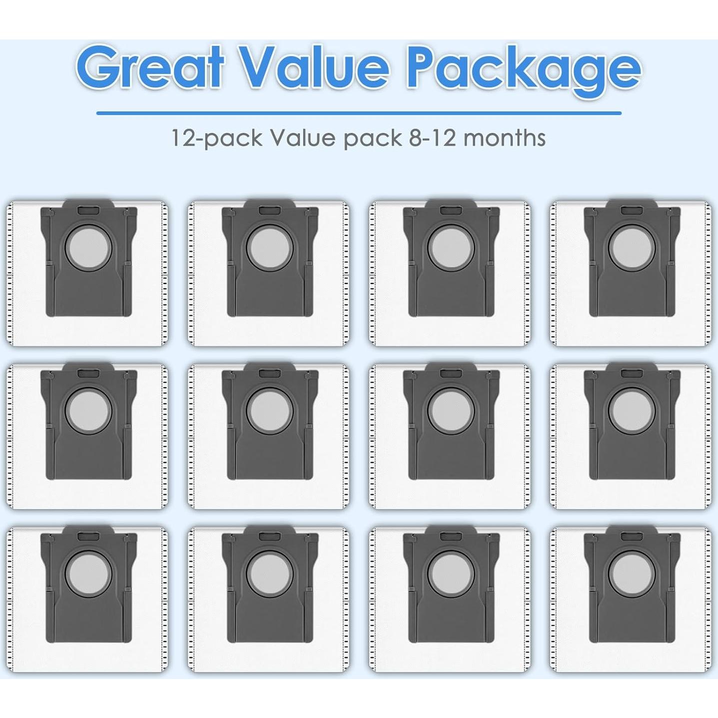 Paquete de 12 Bolsas de Polvo COWINORY para Dreame L10s Ultra