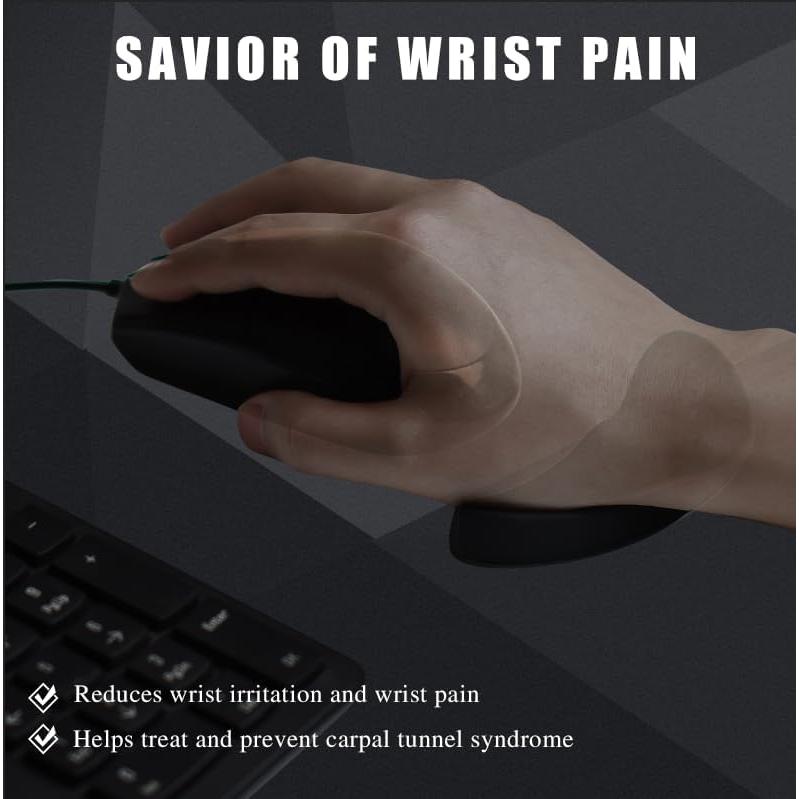 Reposamuñecas Ergonómico JIKIOU para Mano Derecha 2 Piezas