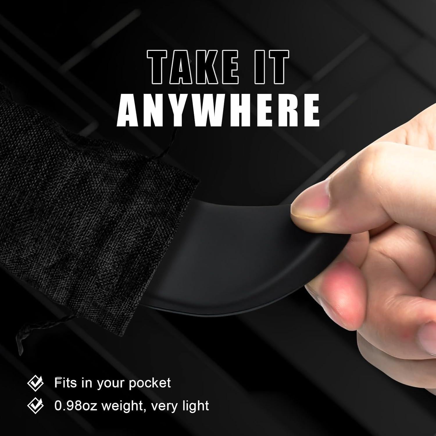 Reposamuñecas Ergonómico JIKIOU para Mano Derecha 2 Piezas