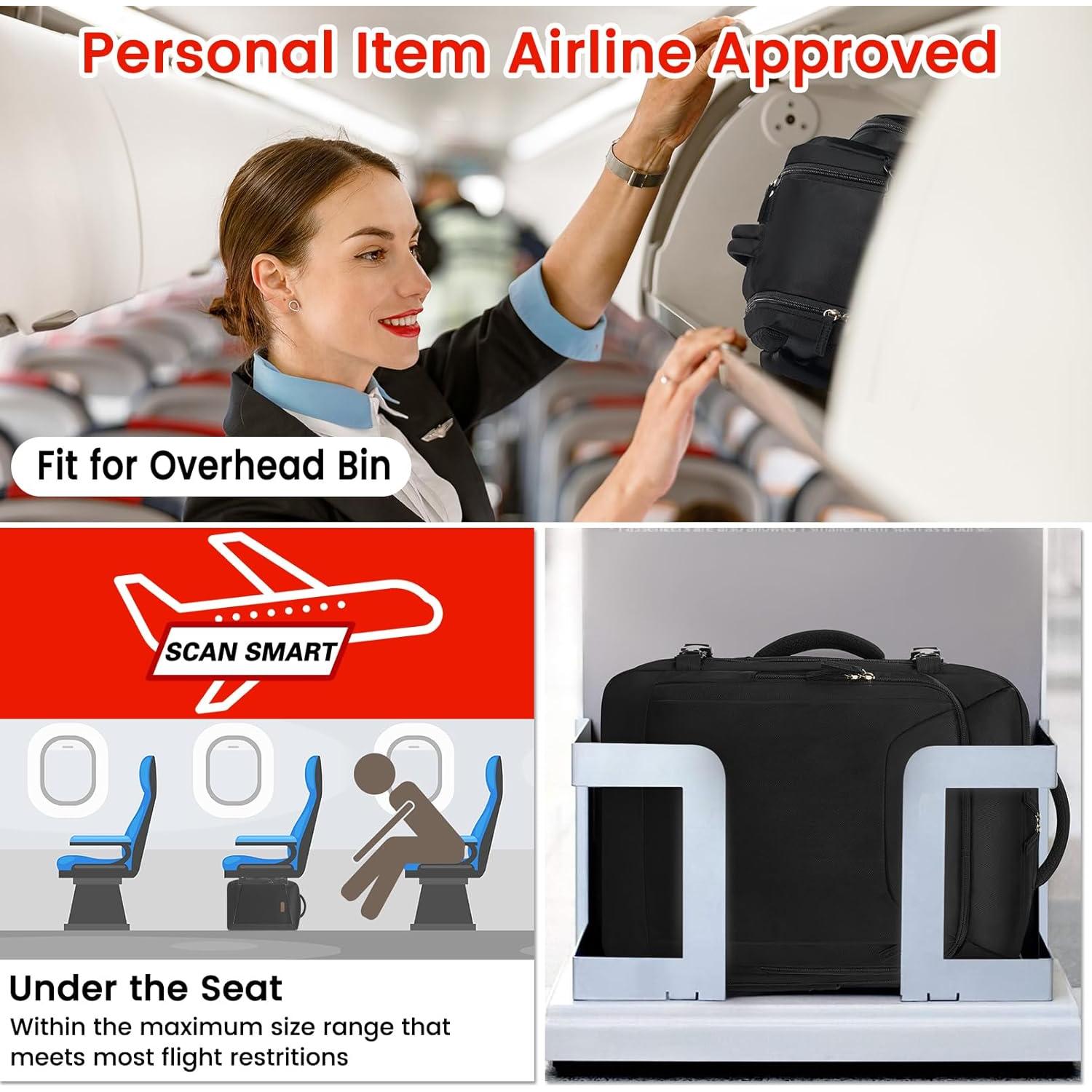 Mochila de viaje Antirrobo para Laptop 15.6" Negra