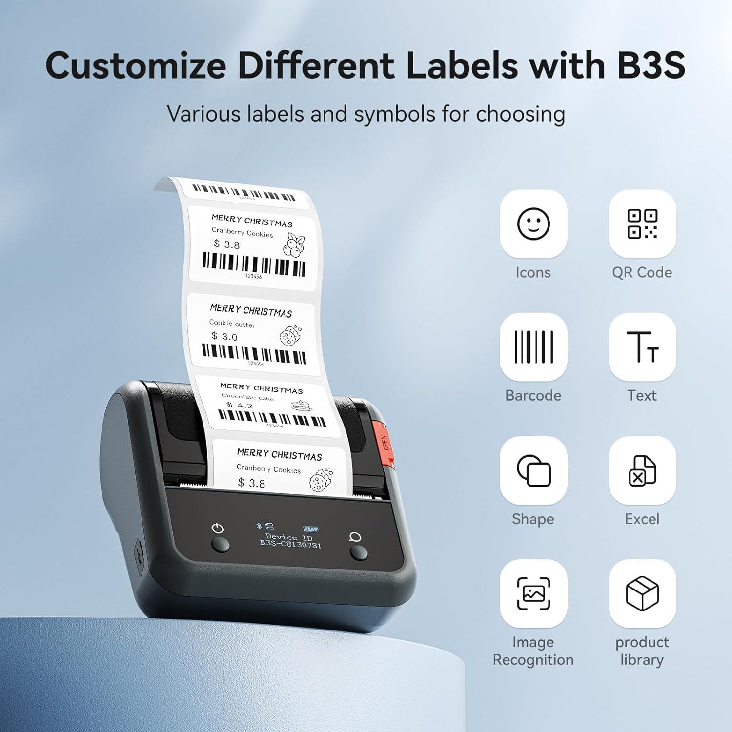 Impresora Térmica de Etiquetas NIIMBOT B3S Bluetooth 2200mAh