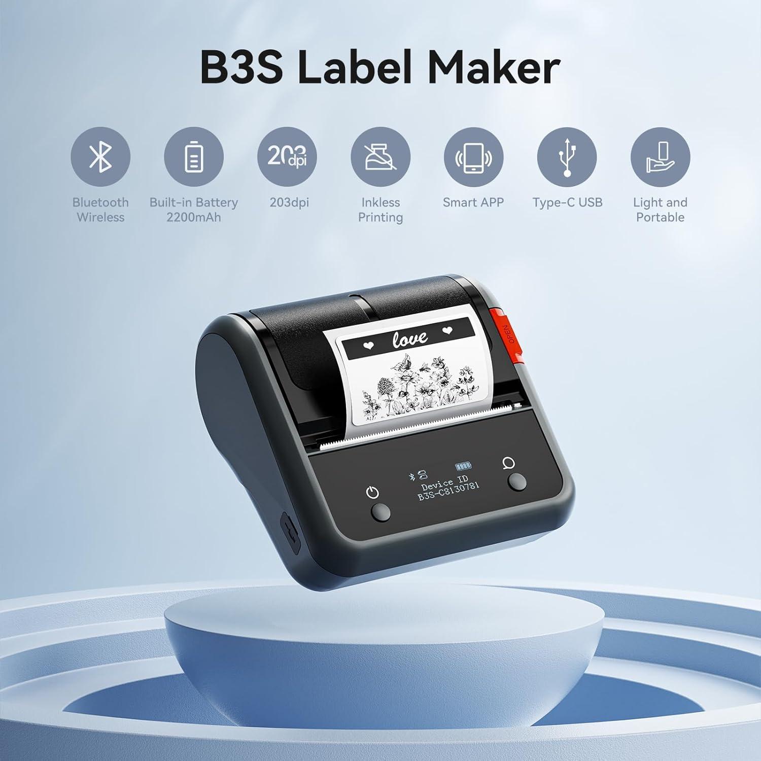 Impresora Térmica de Etiquetas NIIMBOT B3S Bluetooth 2200mAh