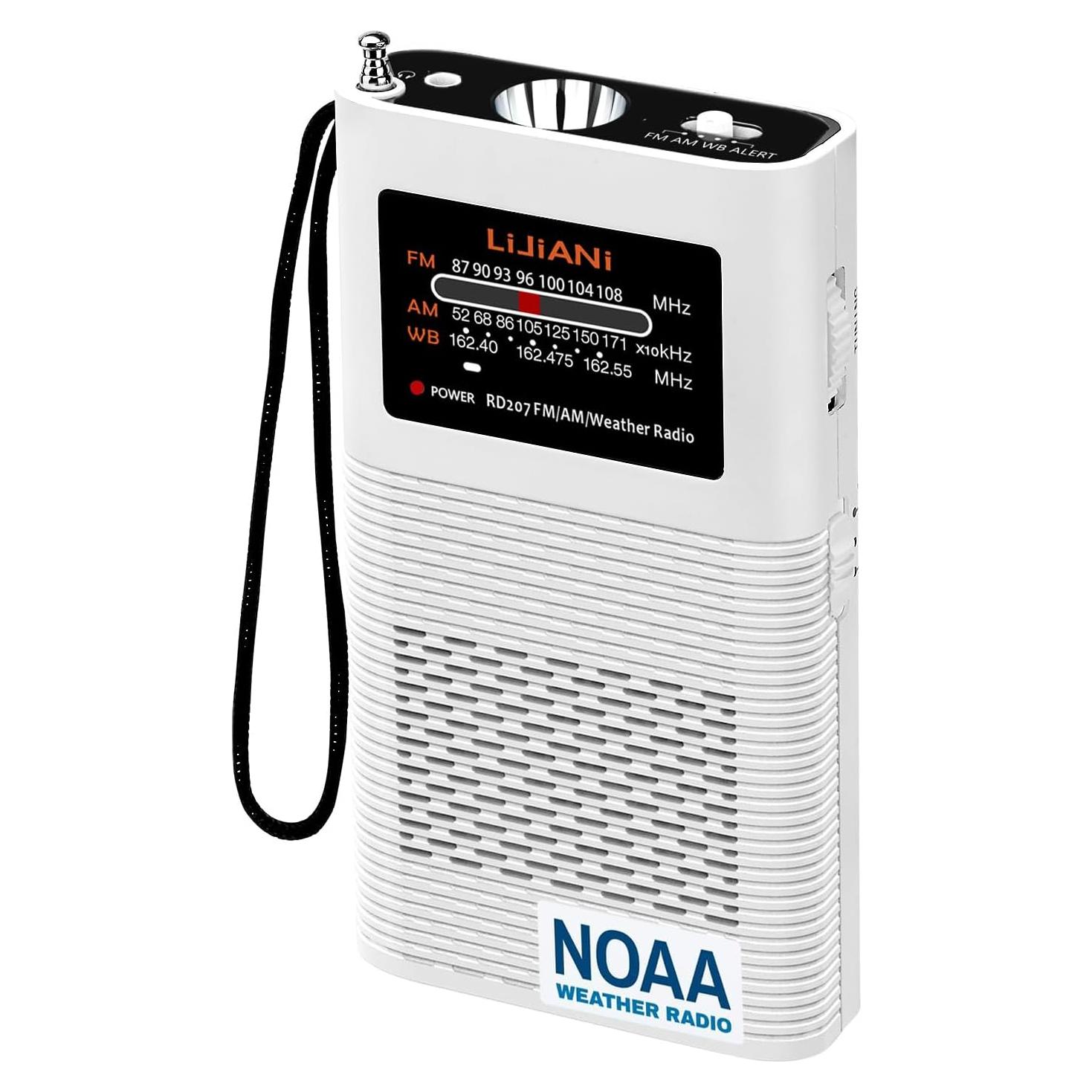 Radio Transistor Portátil AM FM LIJIANI con Linterna 1500mAh