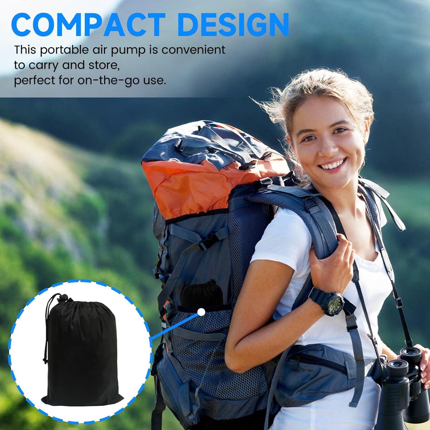 Bomba de aire eléctrica TECHSHARE LQ-168, 4000mAh, 0.29kg