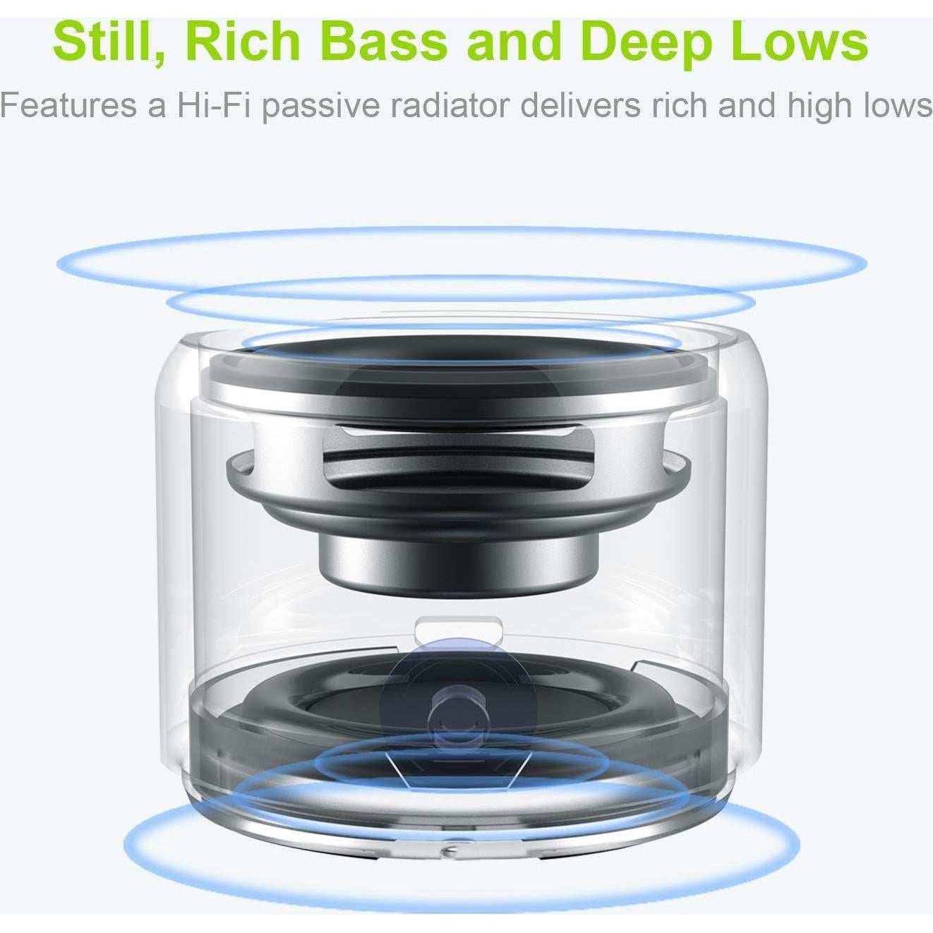 Altavoz Bluetooth EWA A106 Pro Impermeable Mini Negro