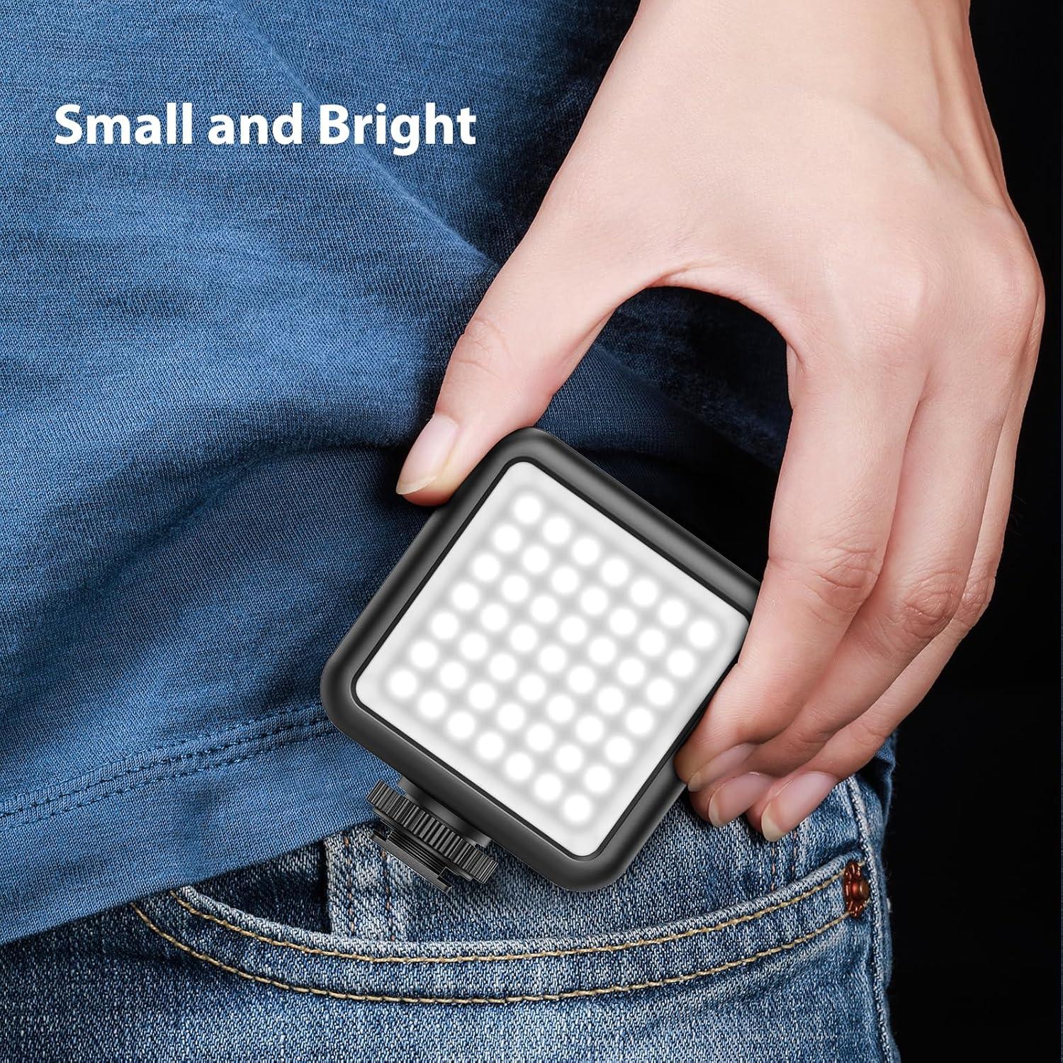 Luz de Video LED ULANZI VL49 2000mAh con 3 Zapatas Frías