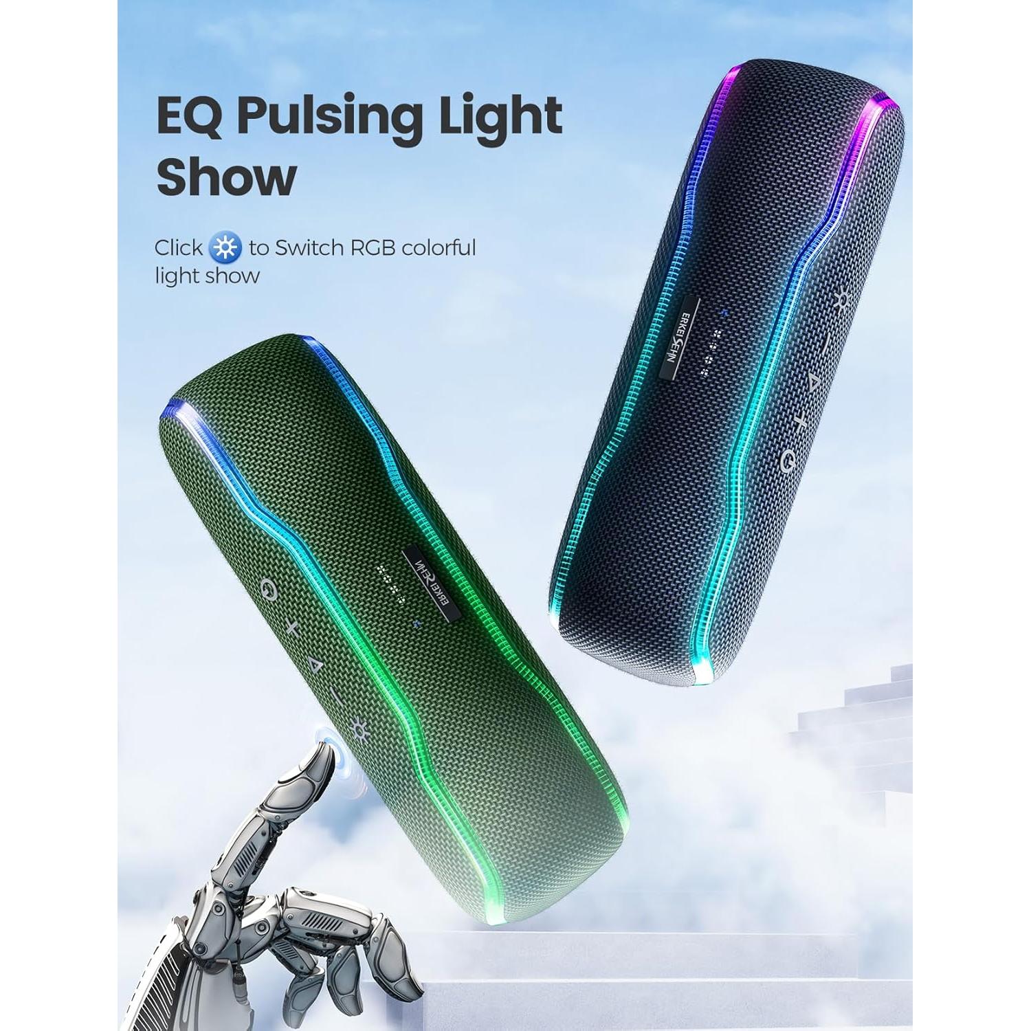 Altavoz Bluetooth Portátil ERKEI SEHN Beat Boom 25W IPX7